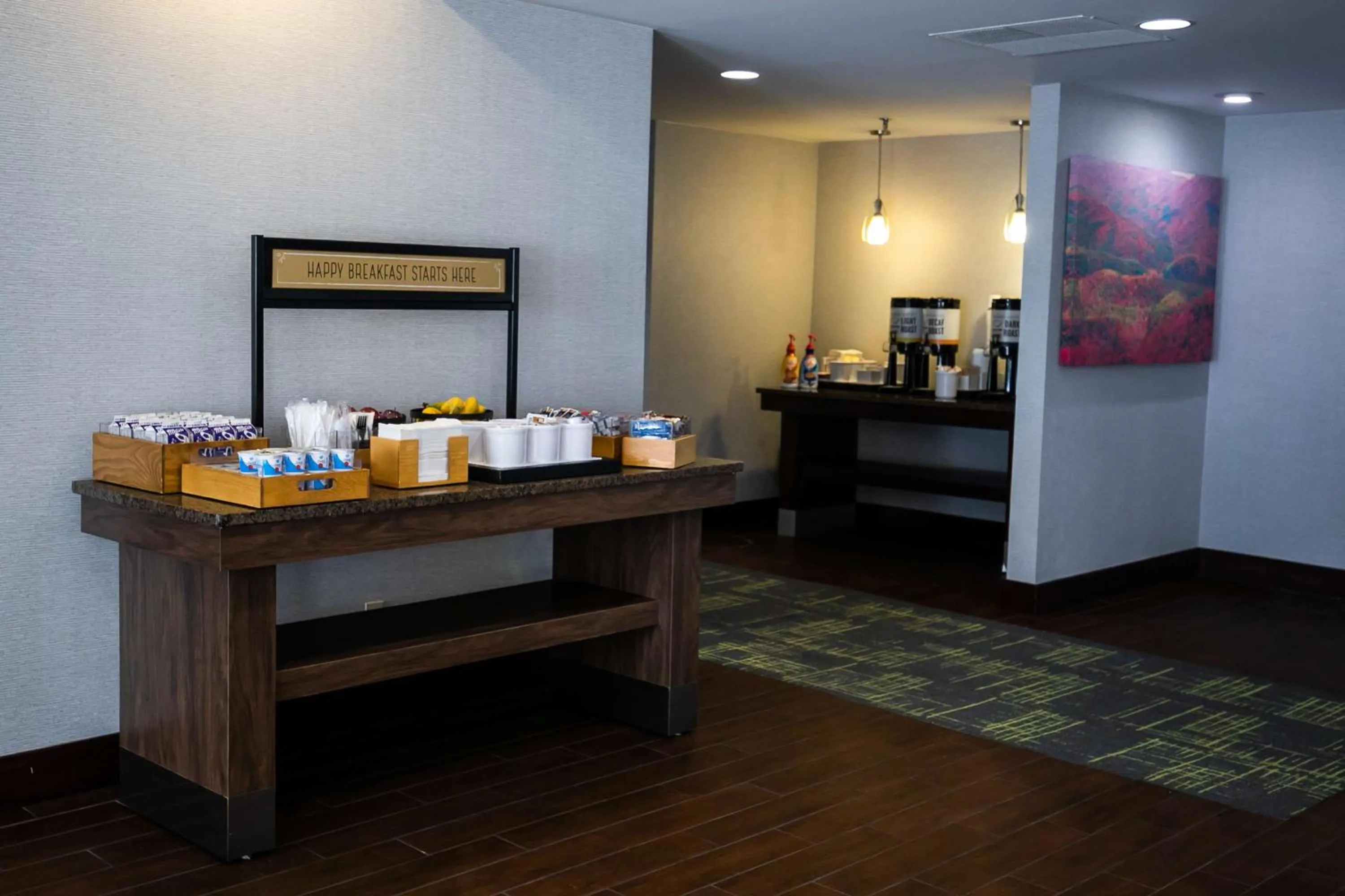 Breakfast in Hampton Inn Pickwick Dam-At Shiloh Falls