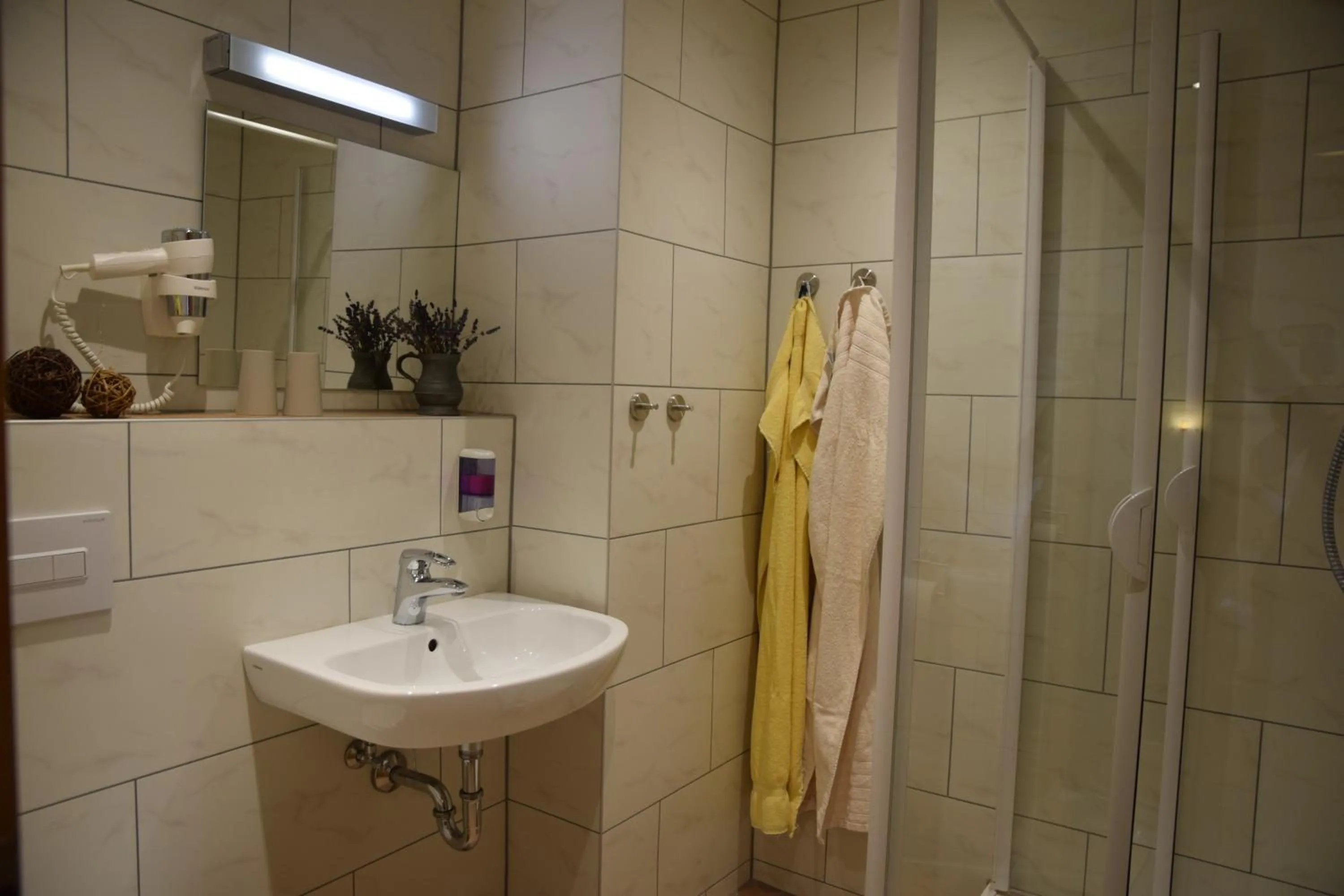 Shower in Landhotel Steigerwaldhaus