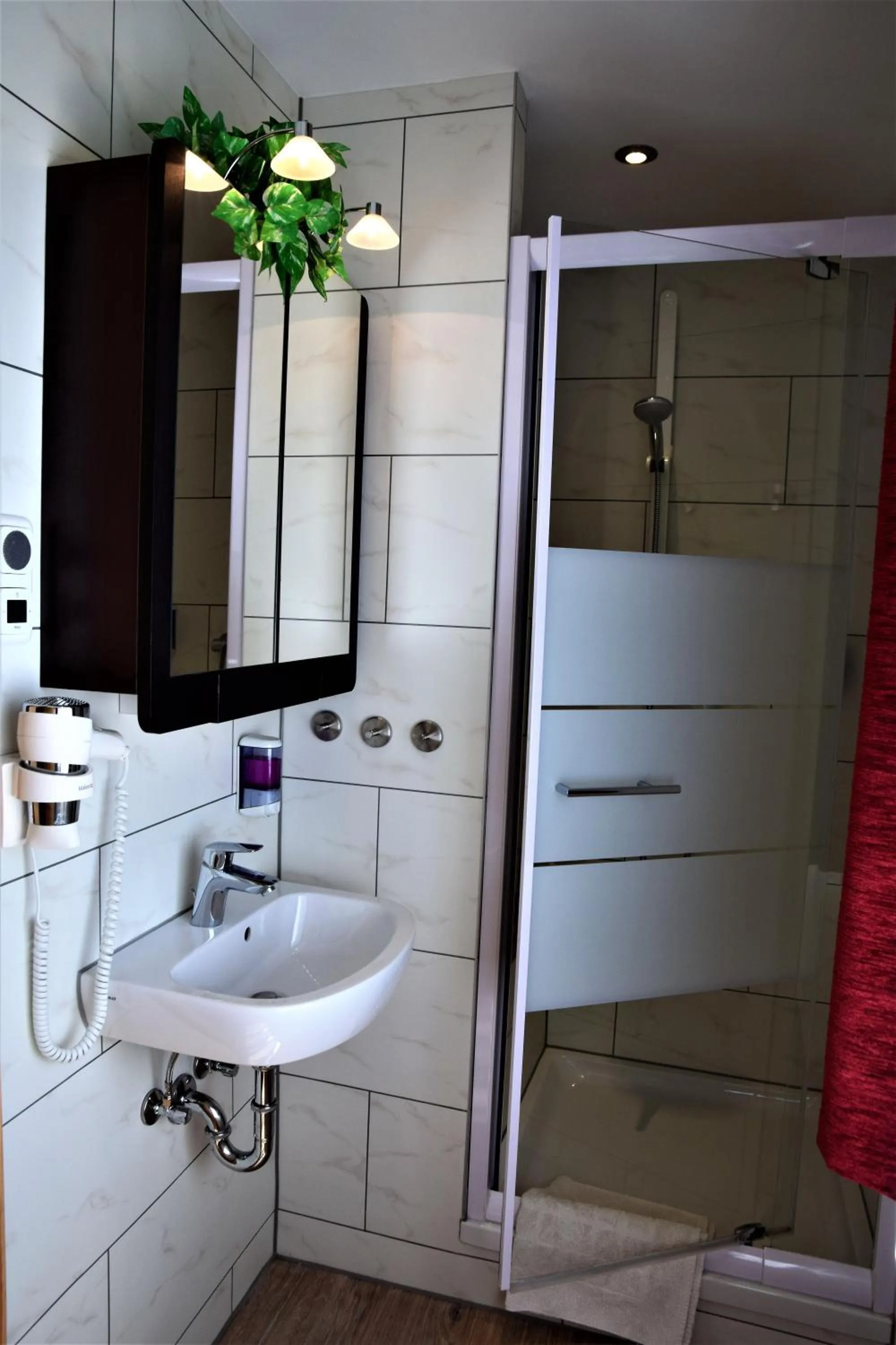 Shower in Landhotel Steigerwaldhaus