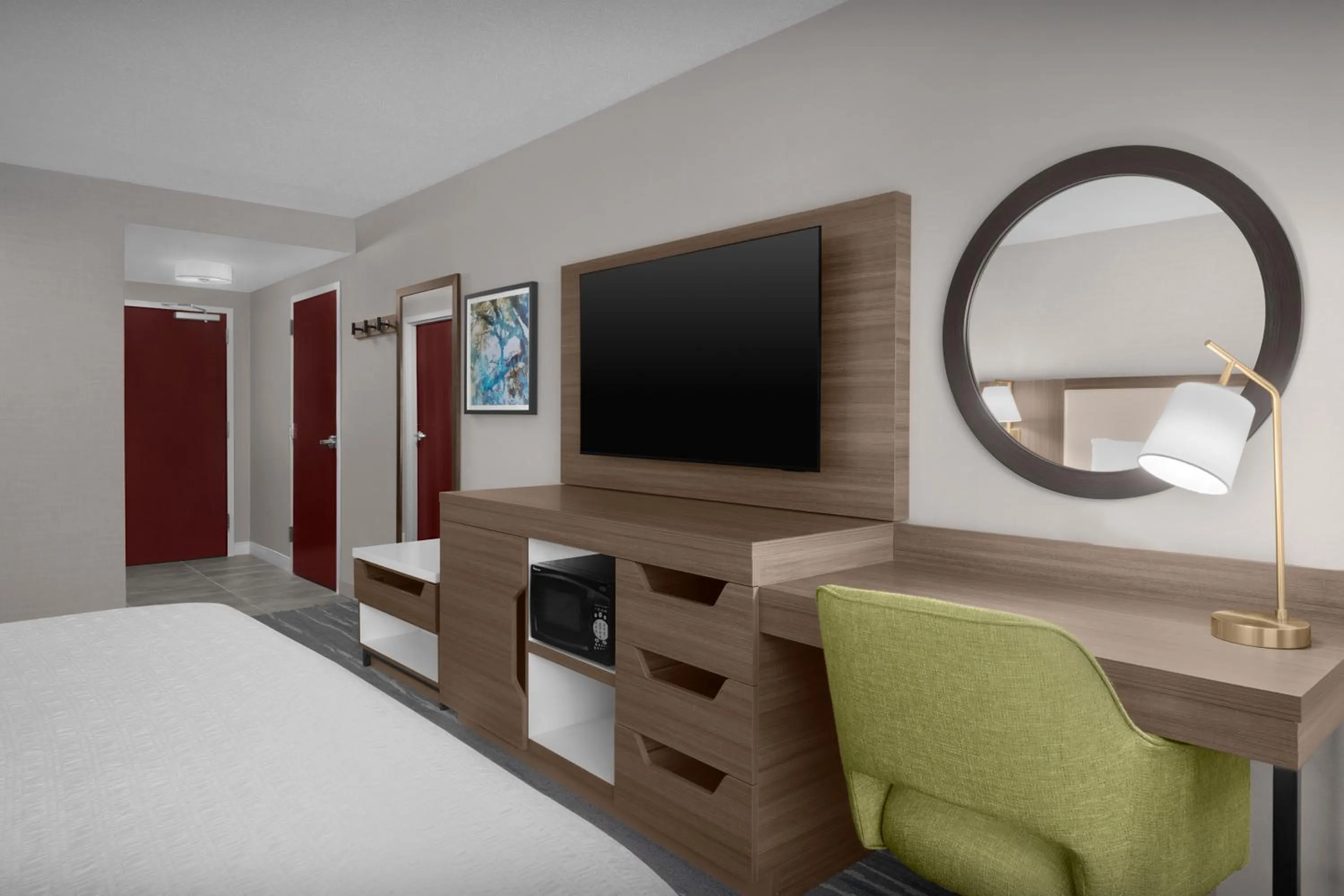 Bed in Hampton Inn Ithaca