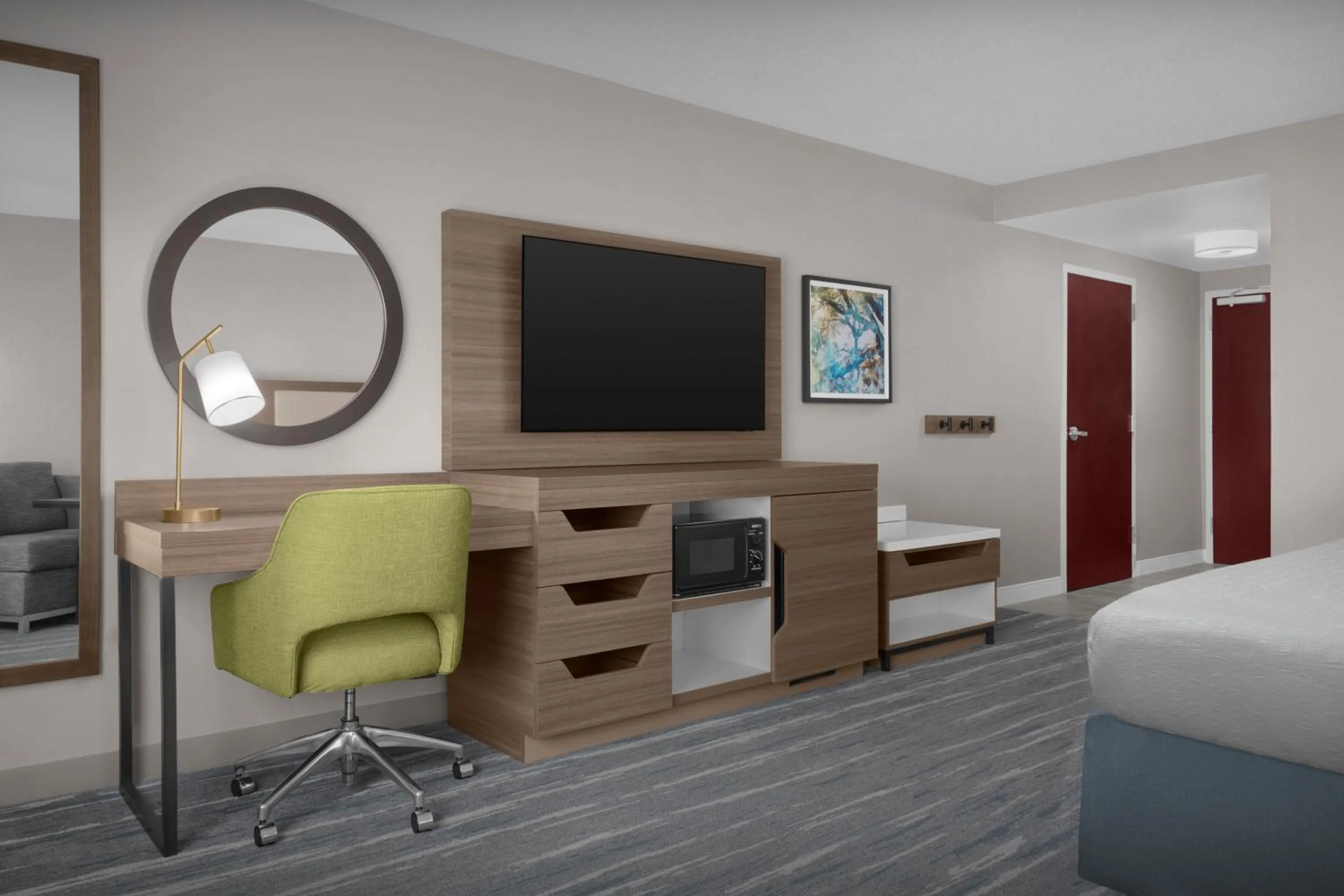 Bed in Hampton Inn Ithaca