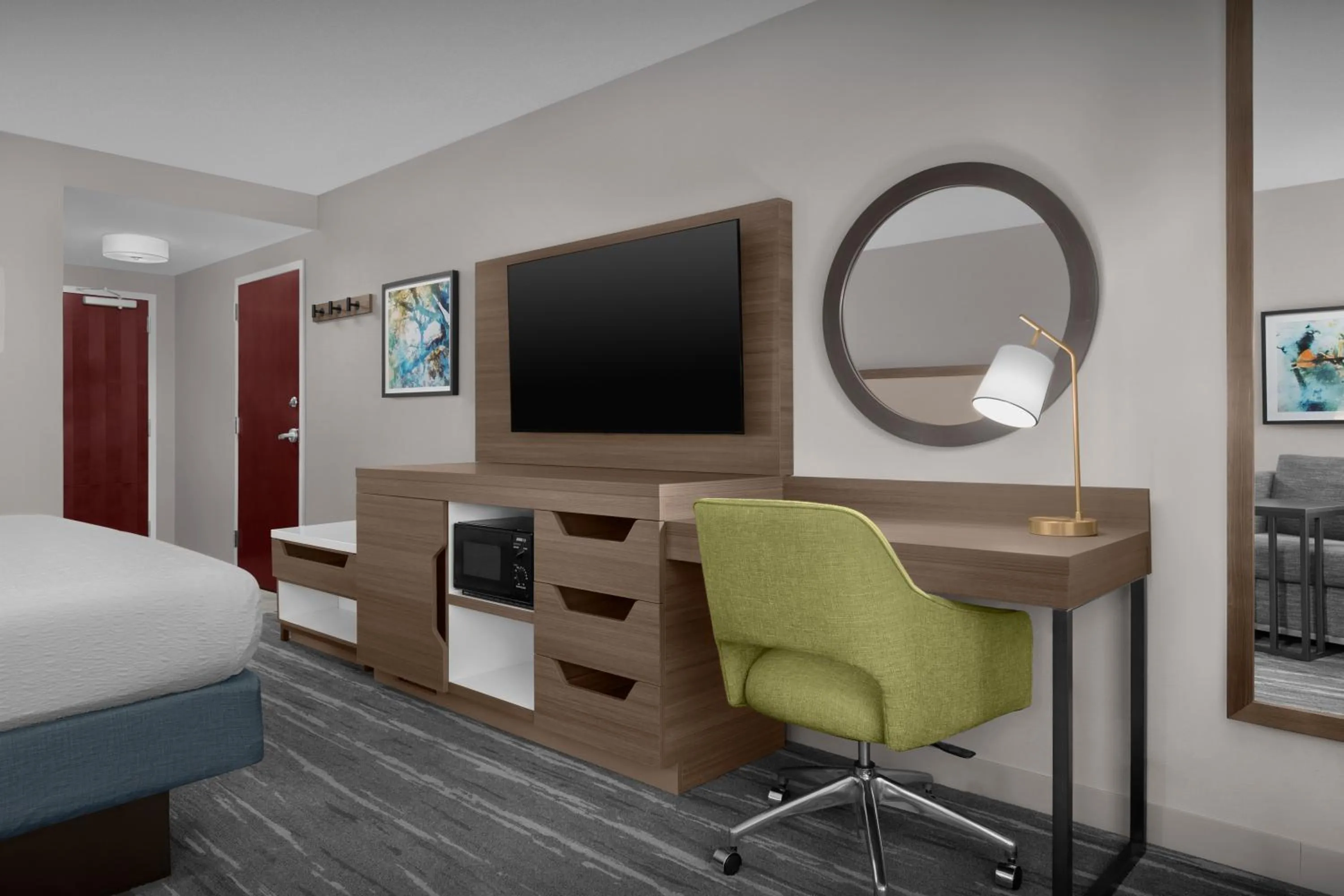 Bed in Hampton Inn Ithaca