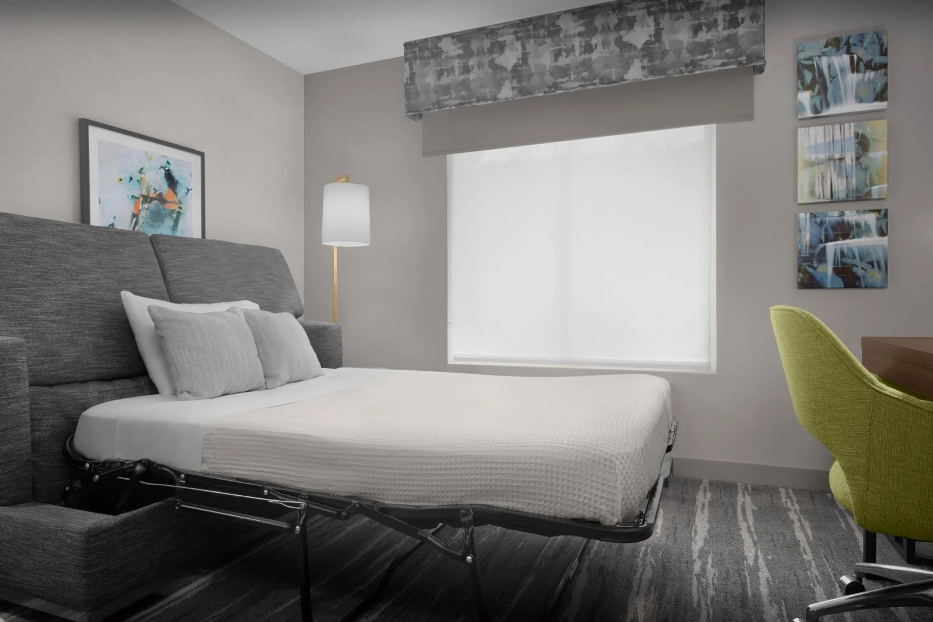 Bed in Hampton Inn Ithaca