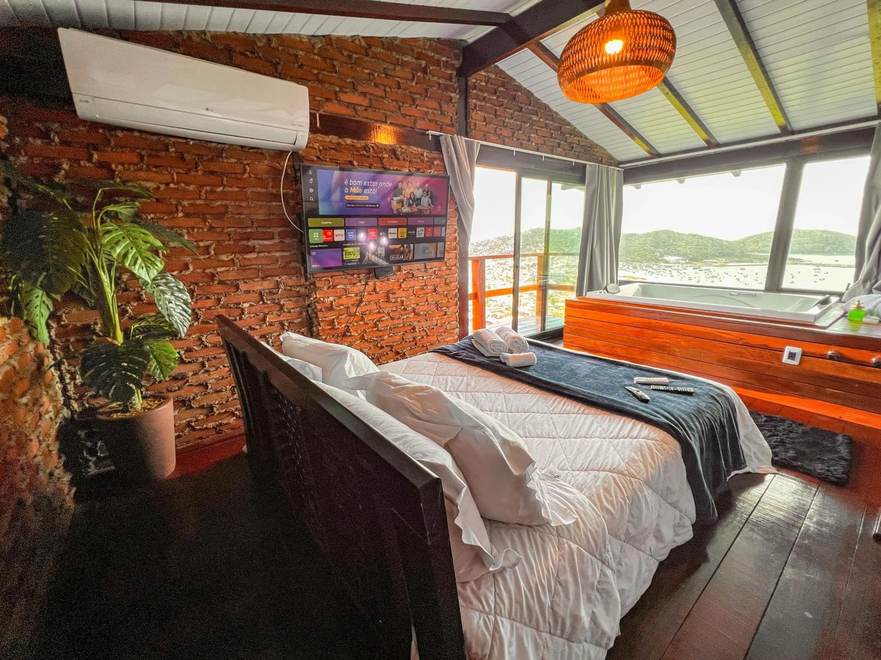 Bed in Pousada e Restaurante Vista Turquesa