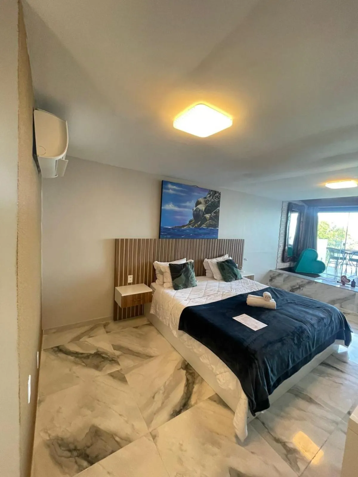 Bed in Pousada e Restaurante Vista Turquesa