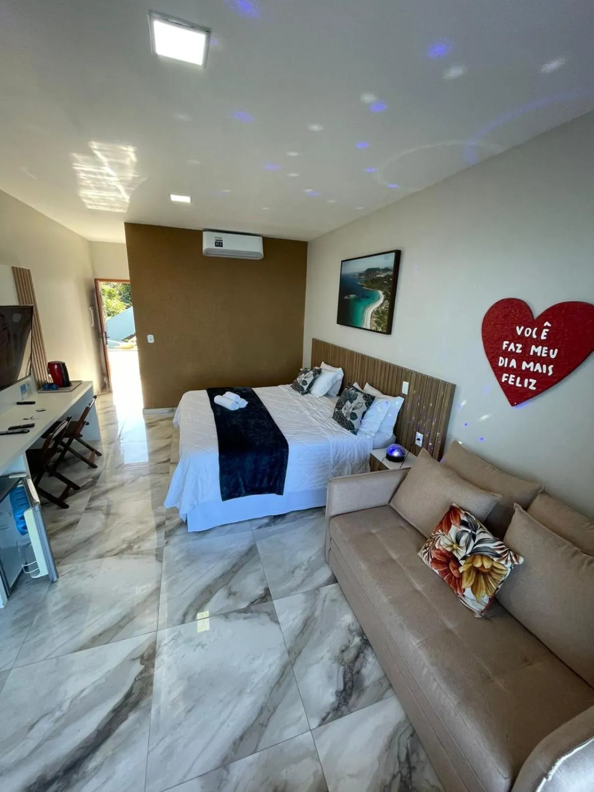 Bed in Pousada e Restaurante Vista Turquesa