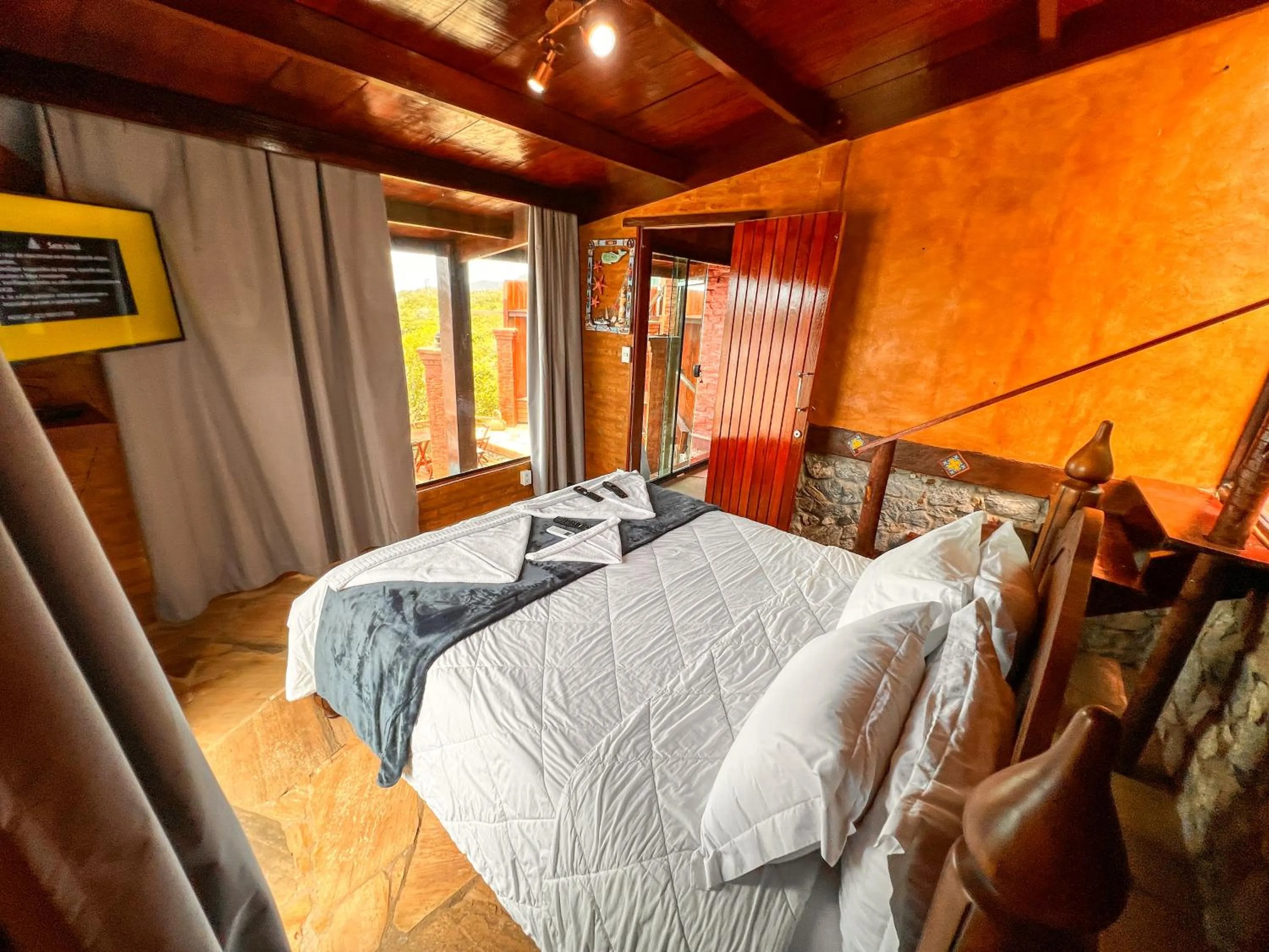 Bed in Pousada e Restaurante Vista Turquesa