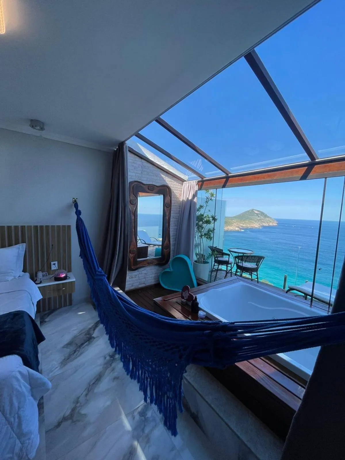 Bed in Pousada e Restaurante Vista Turquesa