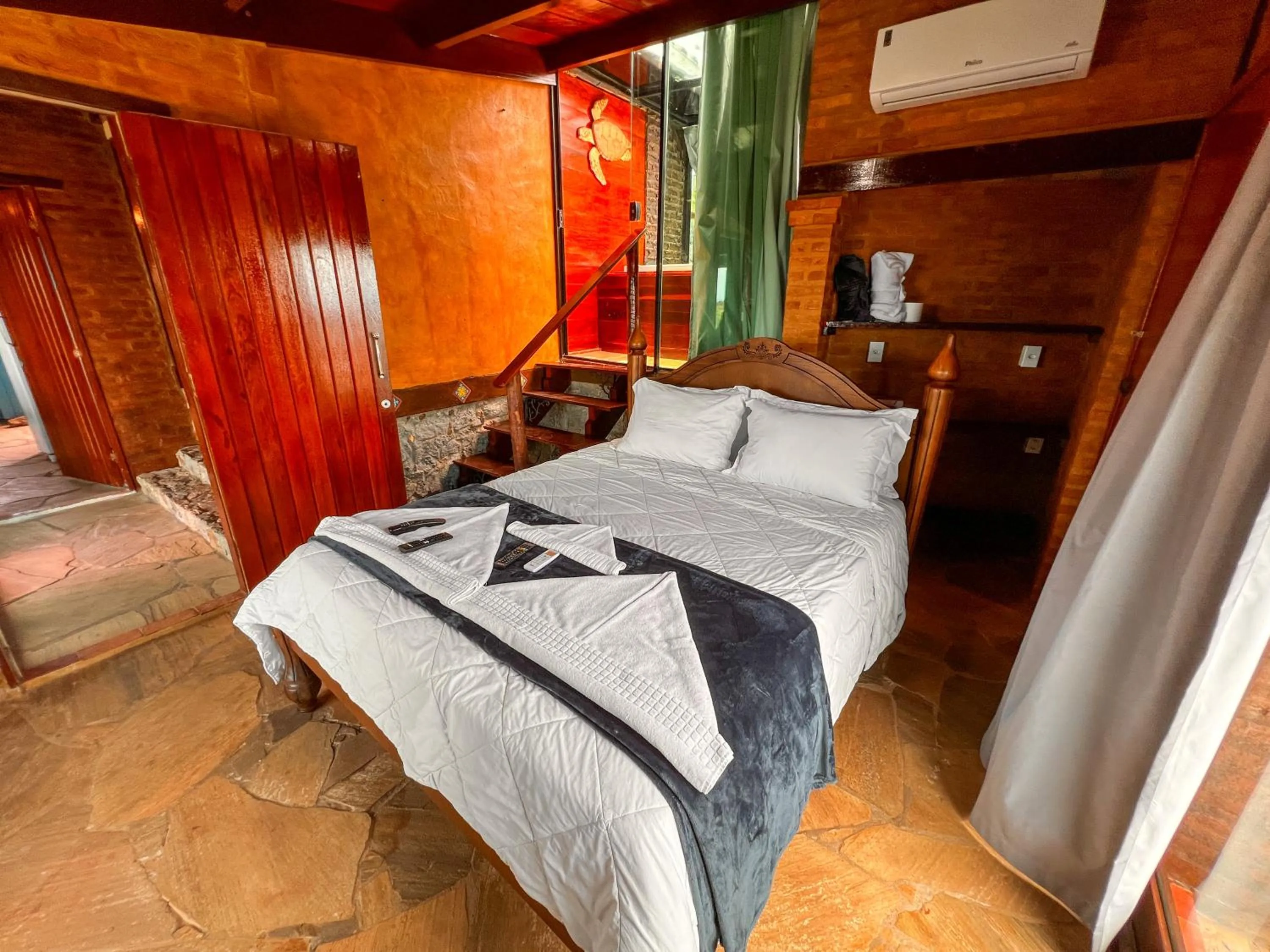 Bed in Pousada e Restaurante Vista Turquesa