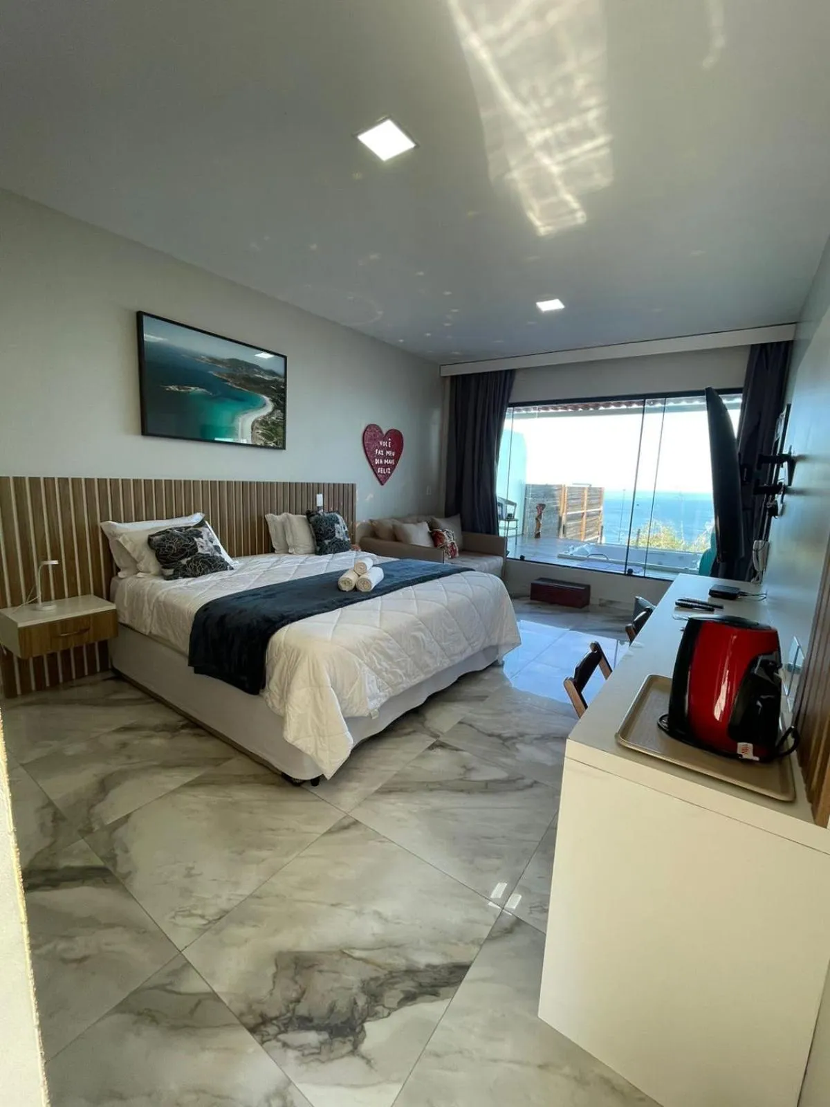 Bed in Pousada e Restaurante Vista Turquesa