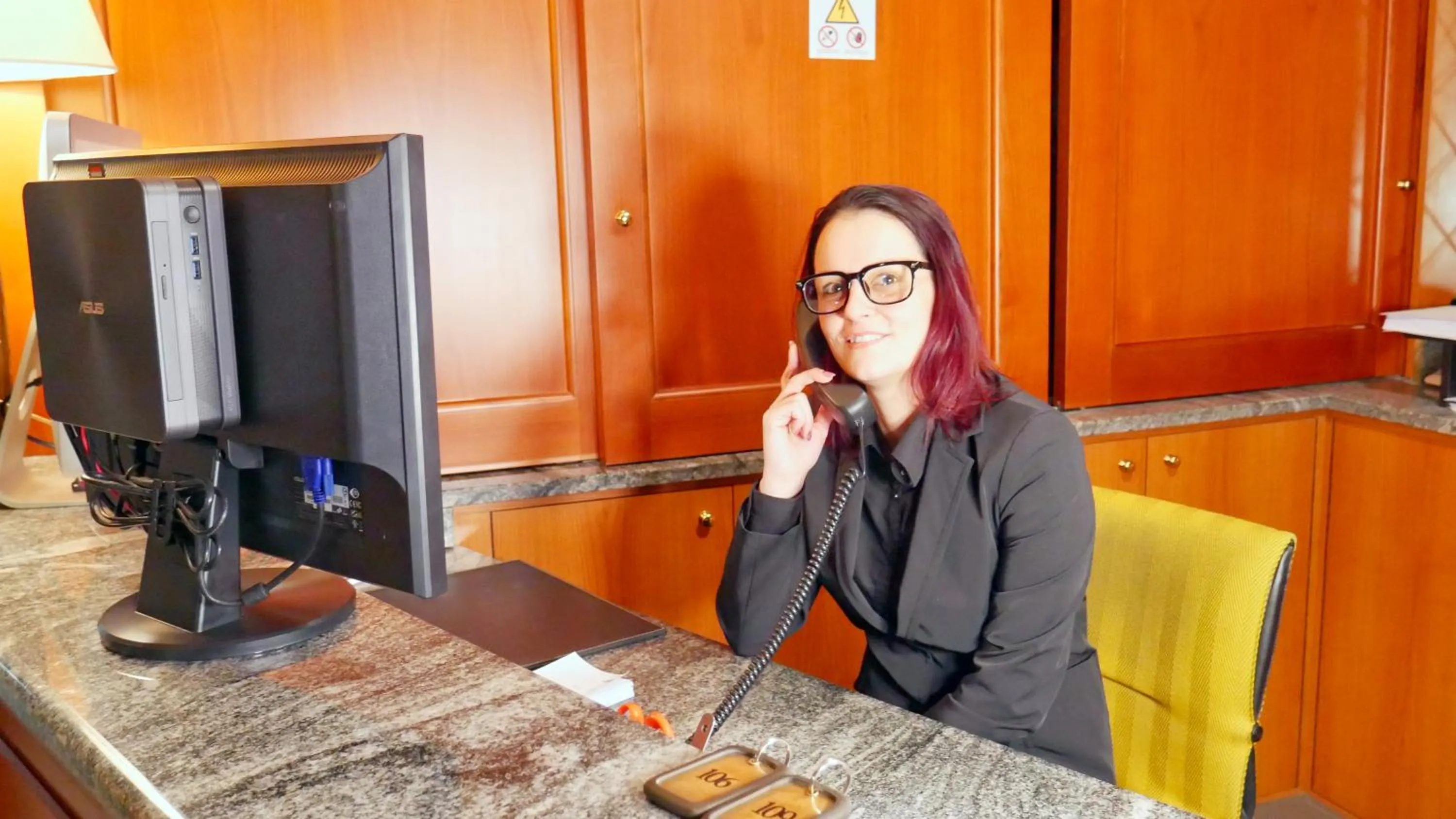 Lobby or reception in hotel Vajont