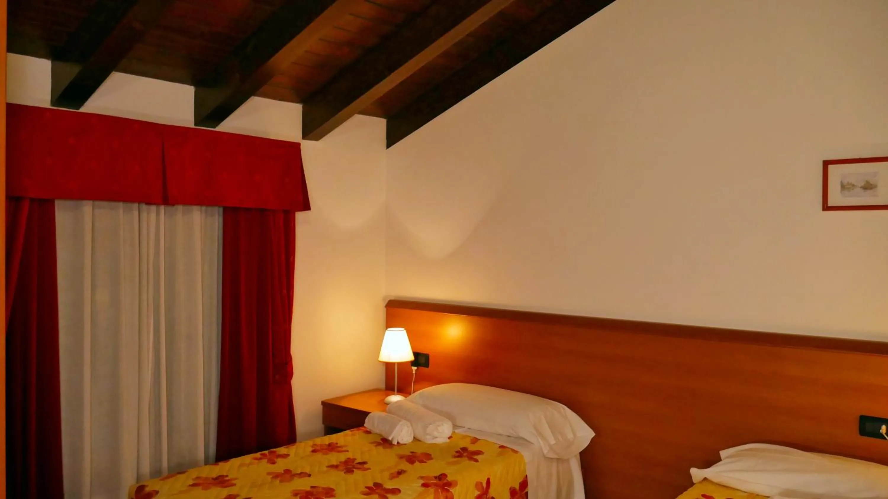 Decorative detail, Bed in hotel Vajont