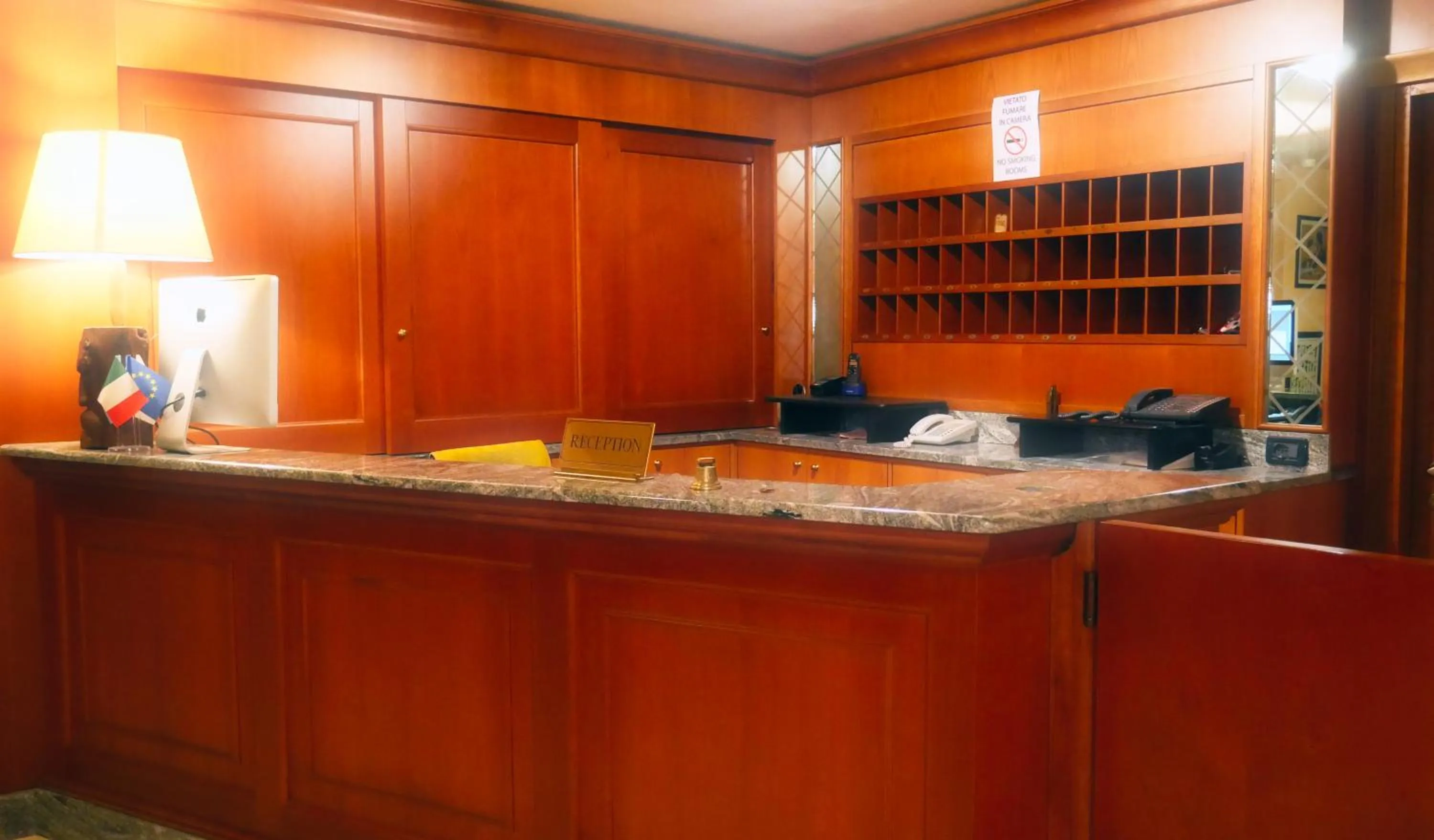 Lobby or reception in hotel Vajont