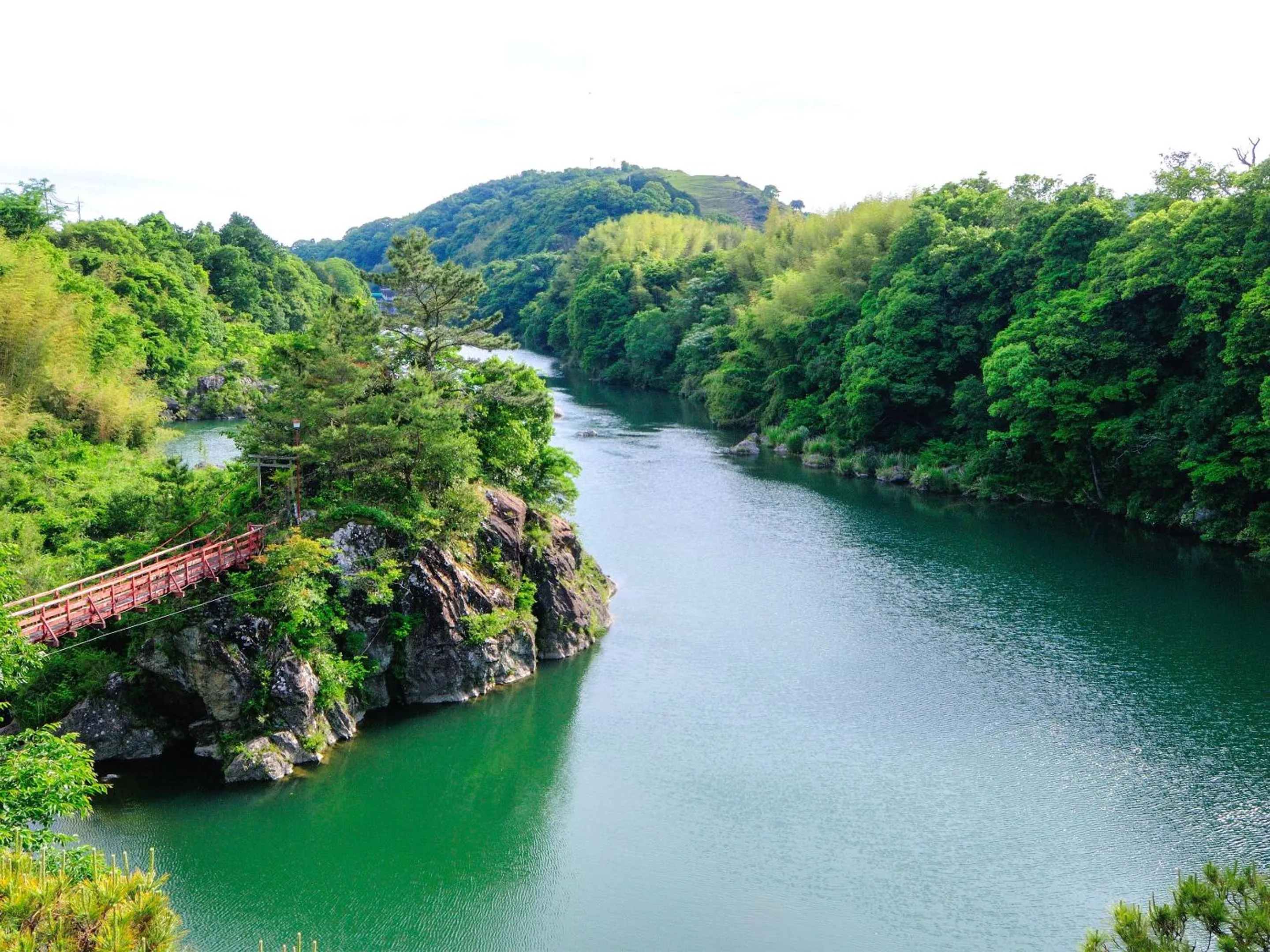 Natural landscape in Yumeno Onsen