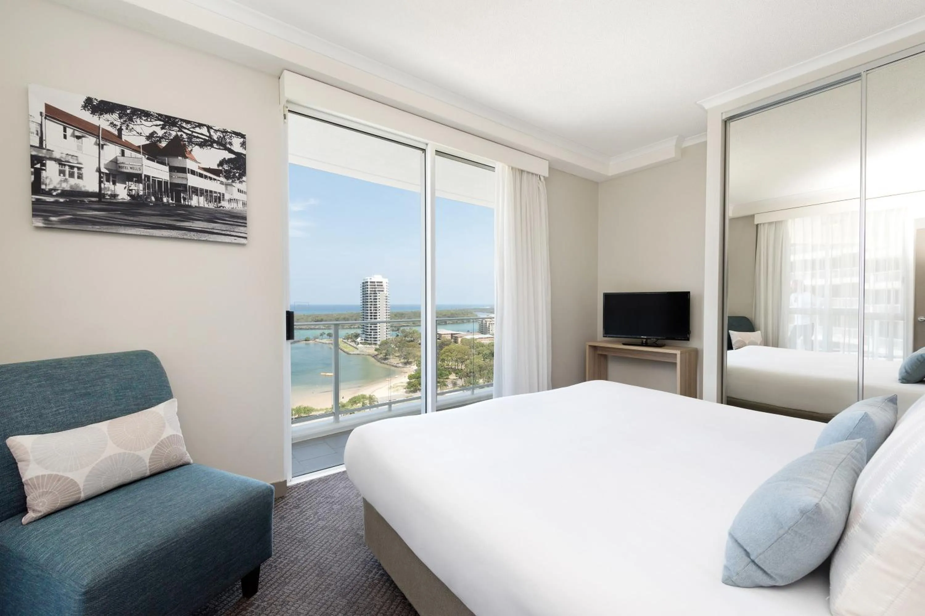 Bedroom, Bed in Mantra Twin Towns