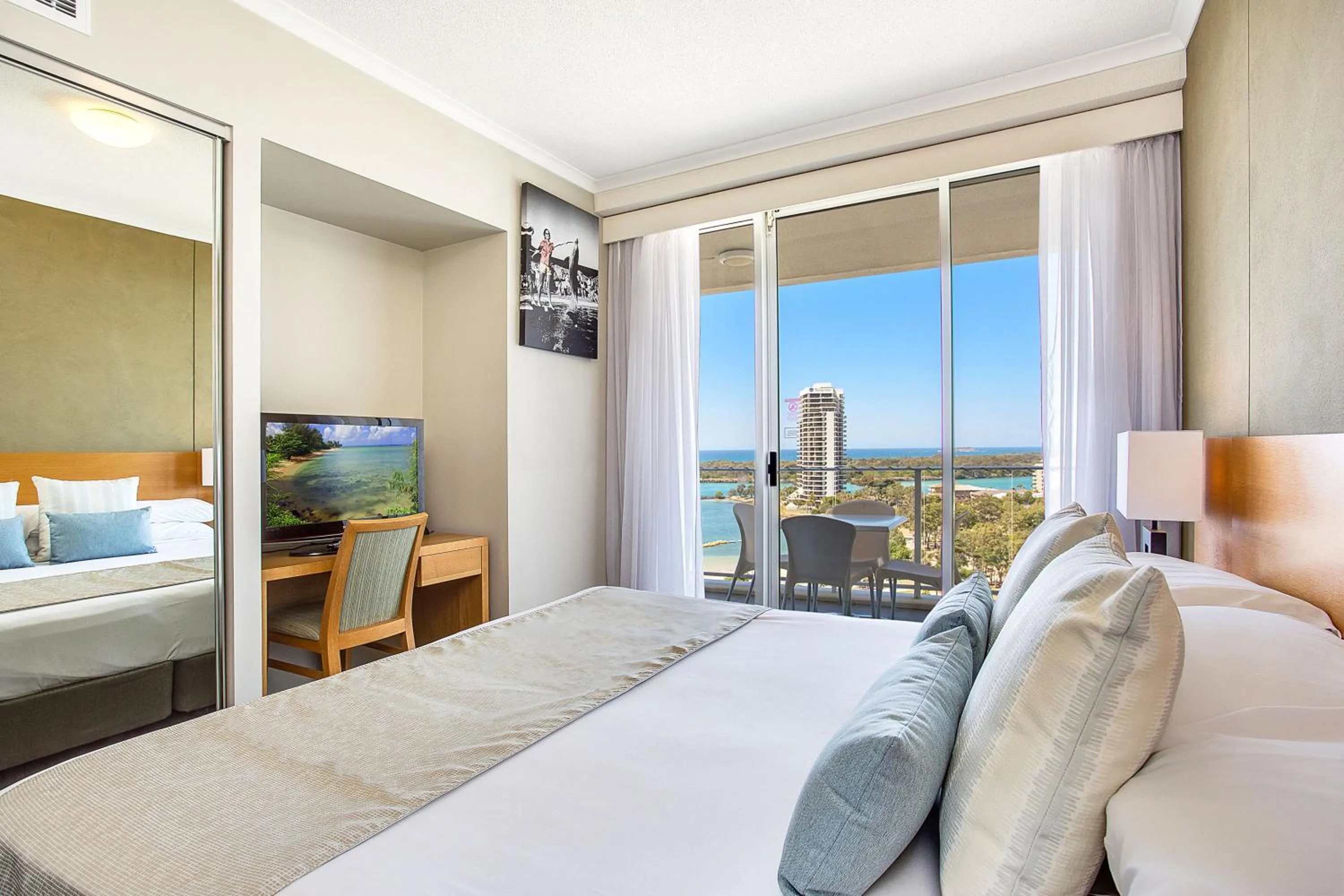 Bedroom, Bed in Mantra Twin Towns