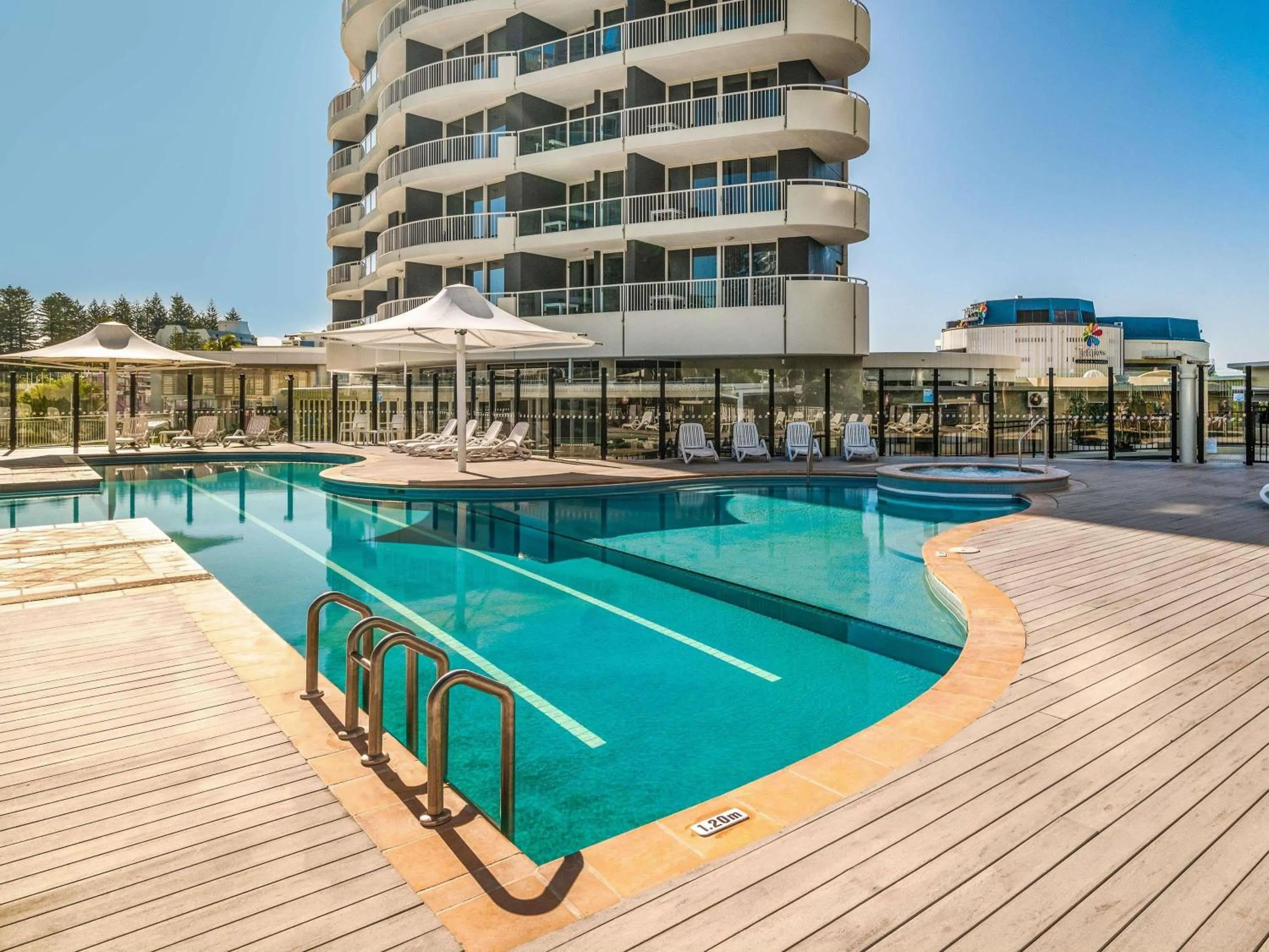 Pool view in Mantra Twin Towns