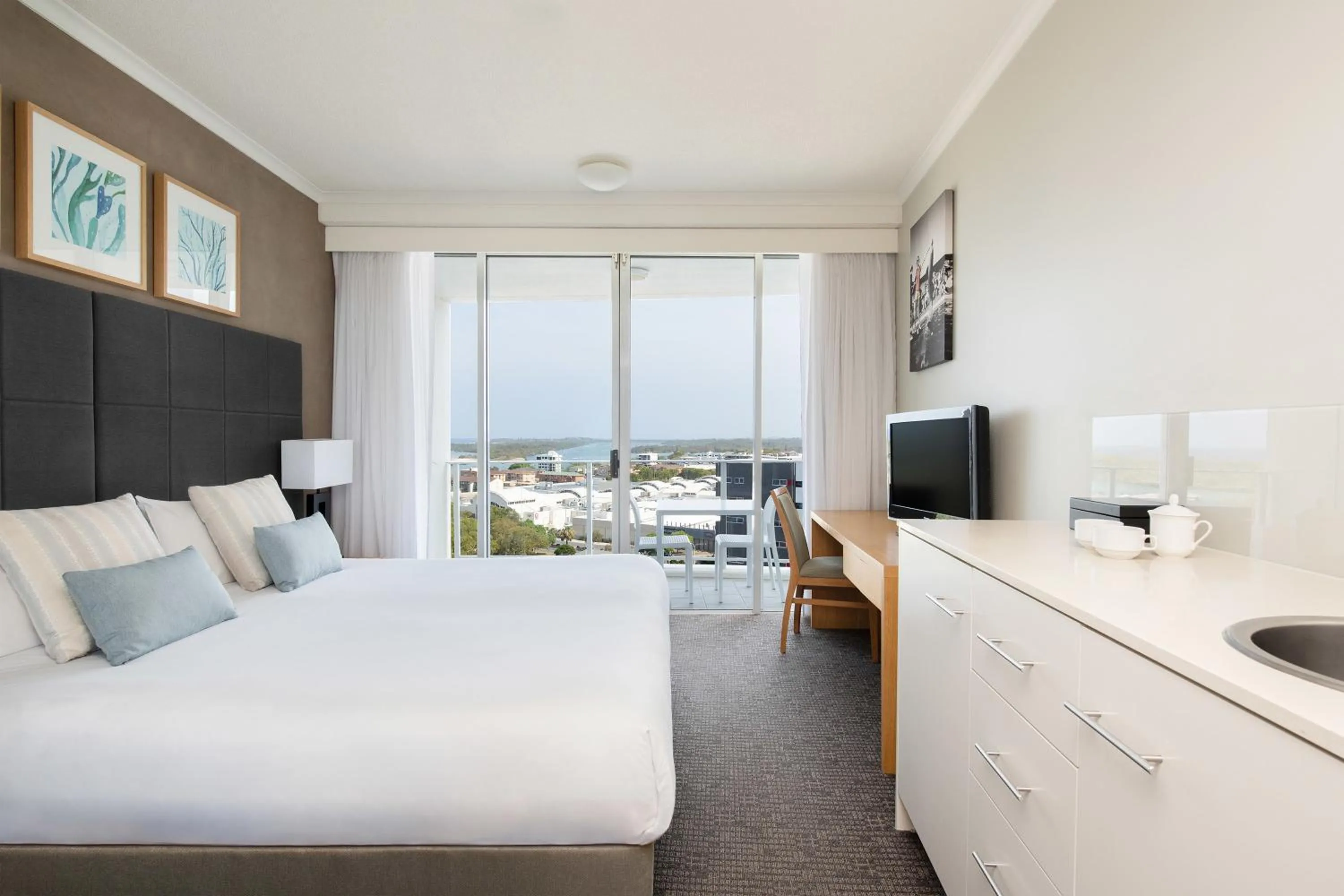 Bedroom, Bed in Mantra Twin Towns