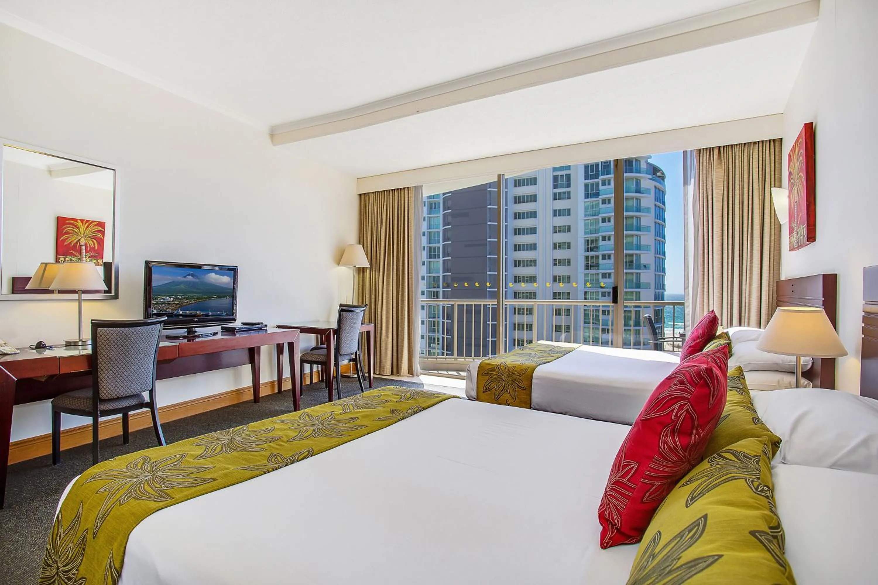 Balcony/Terrace, Bed in Mantra Twin Towns