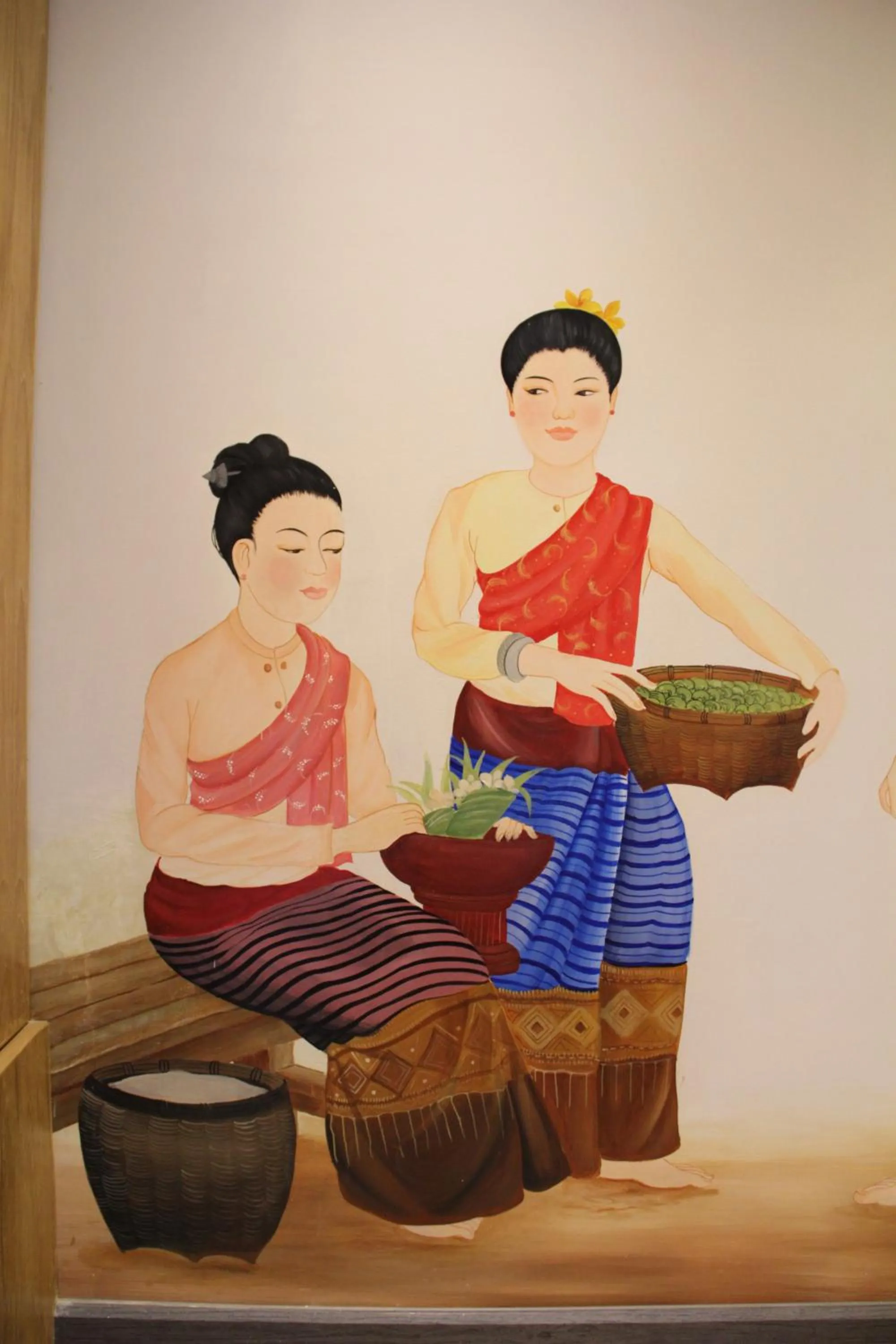 Decorative detail in Mariya Lady Hostel Suvarnabhumi Airport