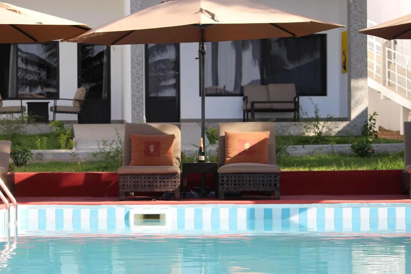 Patio in Swiss Boutique Hotel