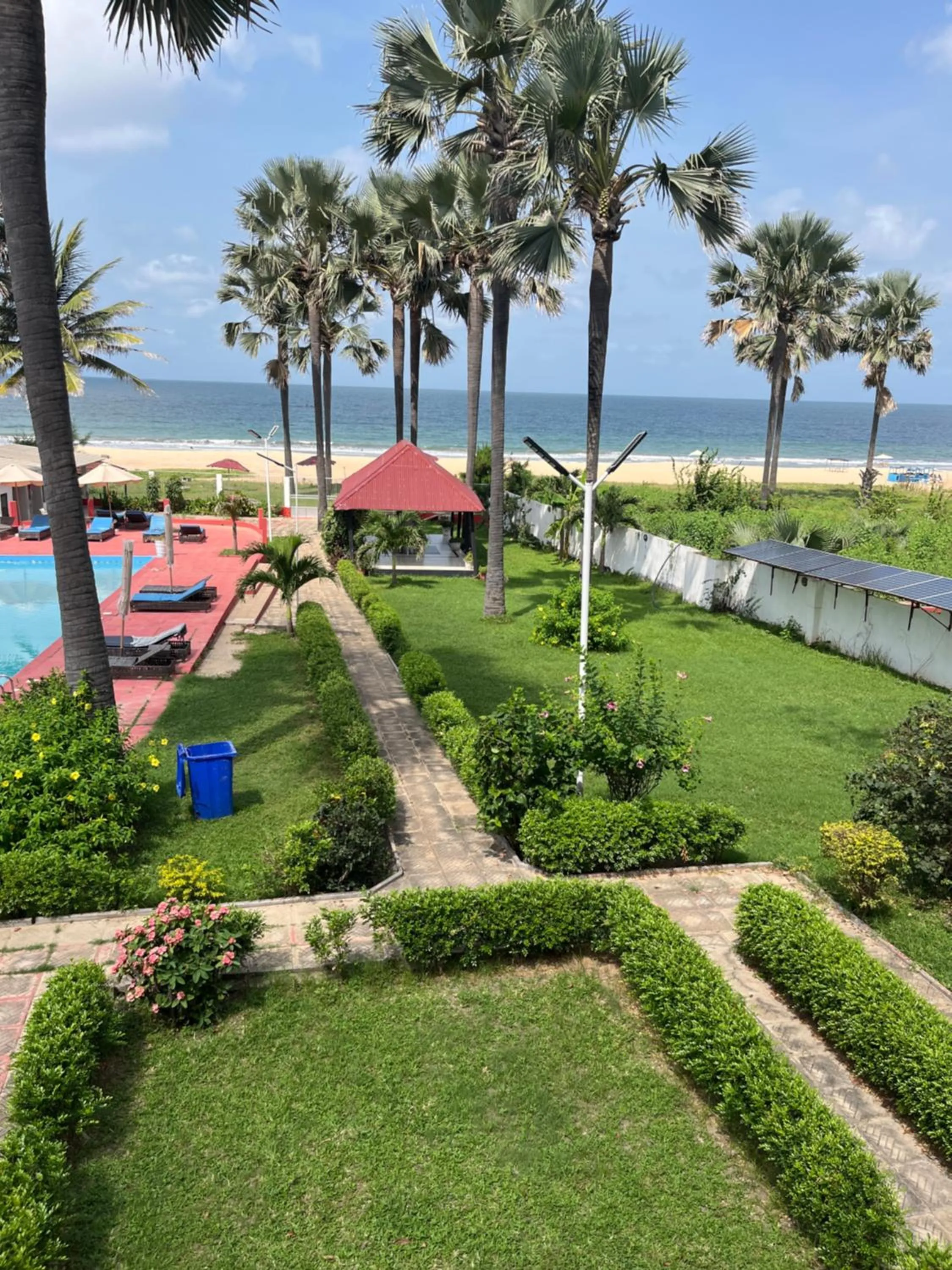 Garden view in Swiss Boutique Hotel