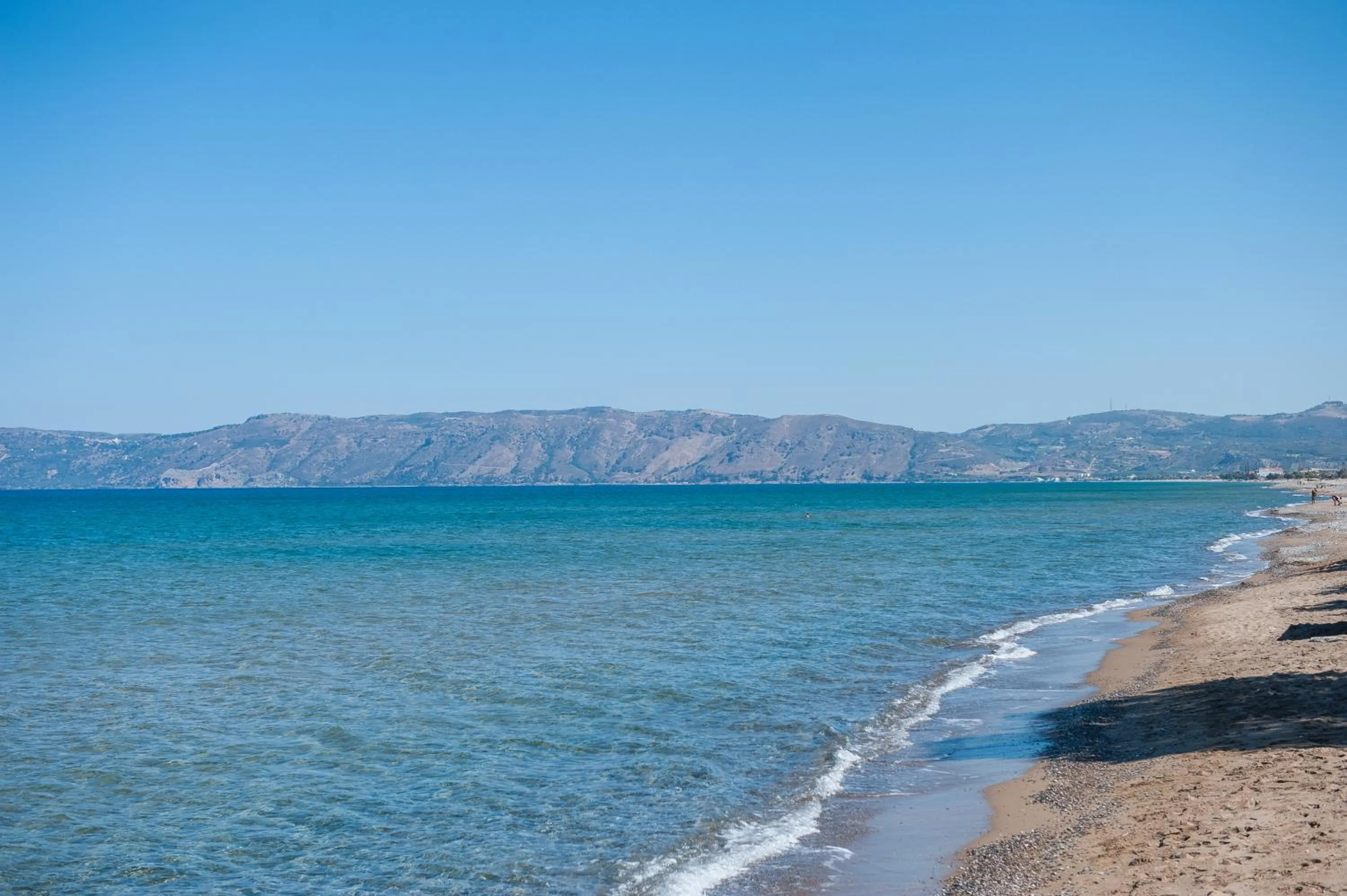 Beach in Mirtilos Studios & Apartments