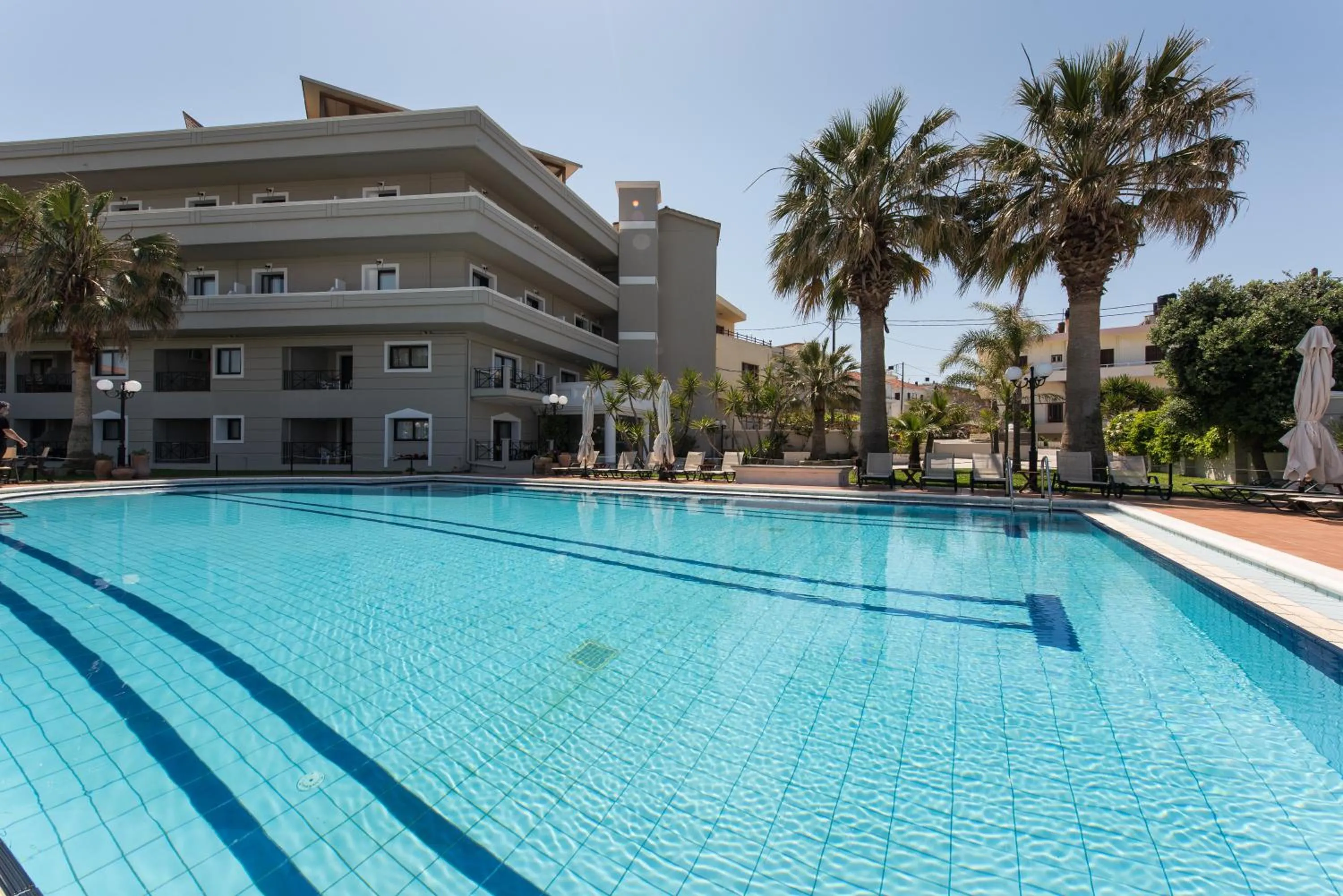 Swimming pool in Mirtilos Studios & Apartments