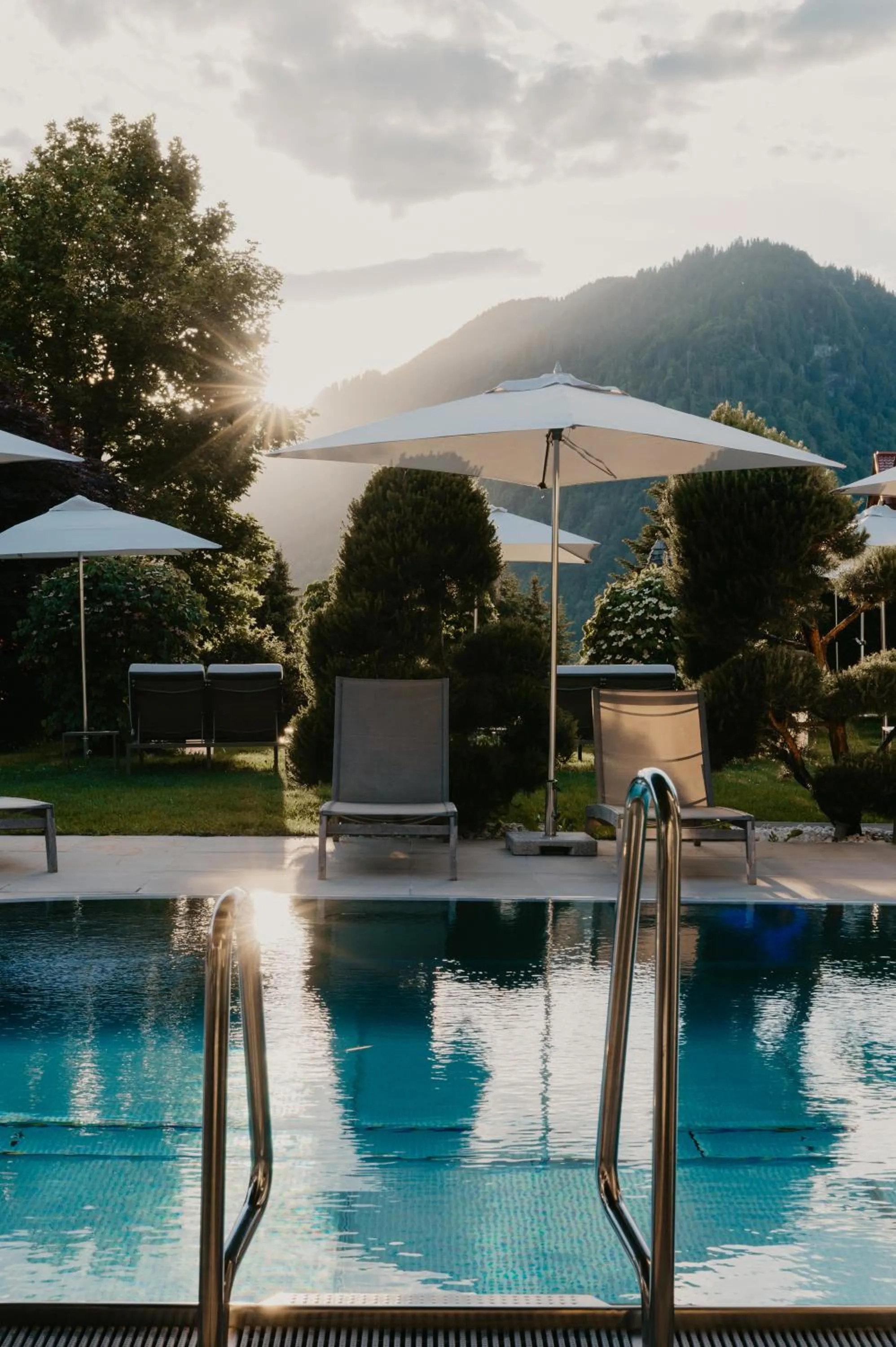 Pool view in Sonnhof Alpendorf - an adults only place