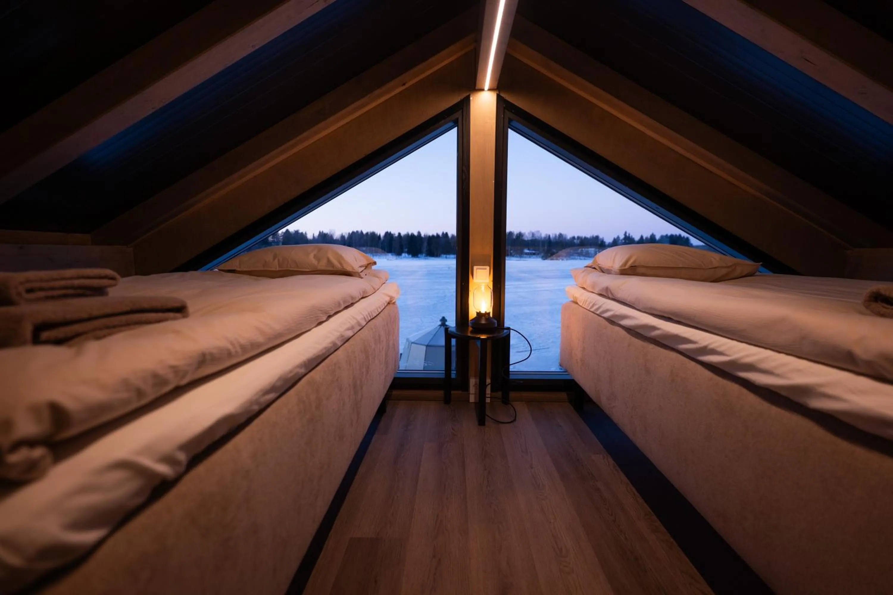 Bedroom, Bed in Arctic Guesthouse & Igloos