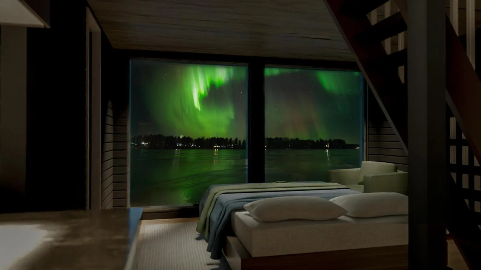 Bed in Arctic Guesthouse & Igloos