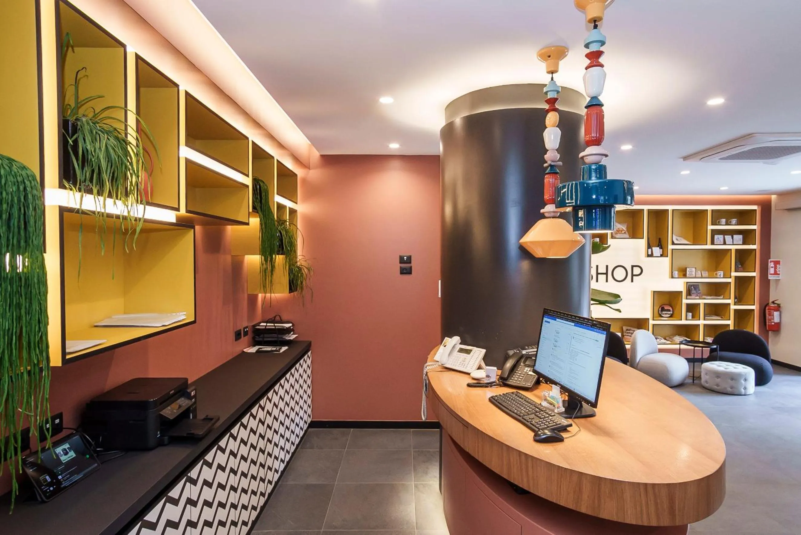 Lobby or reception in Aparthotel Colombo Roma