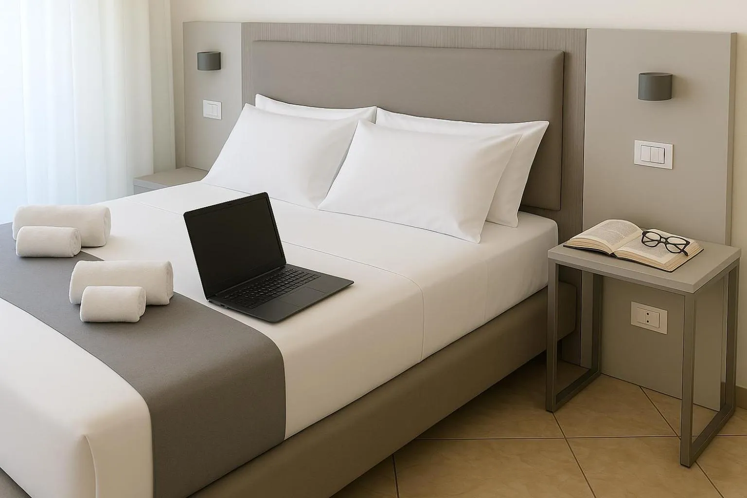 Bedroom, Bed in Residence Hotel Piccadilly