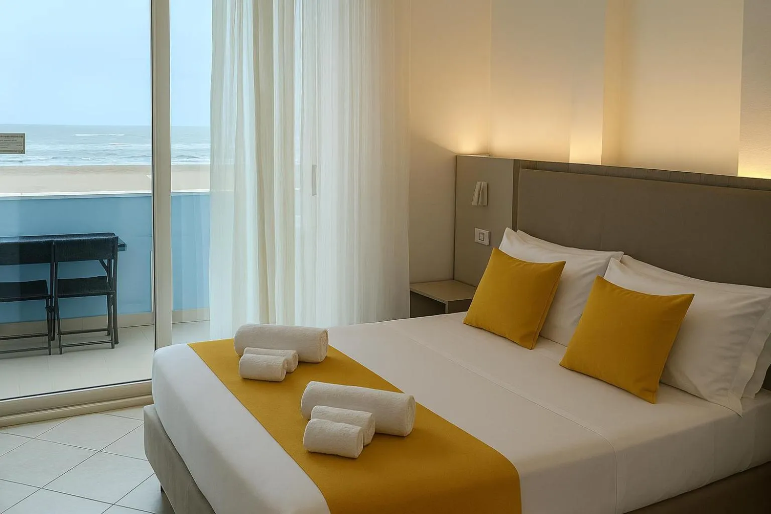 Balcony/Terrace, Bed in Residence Hotel Piccadilly