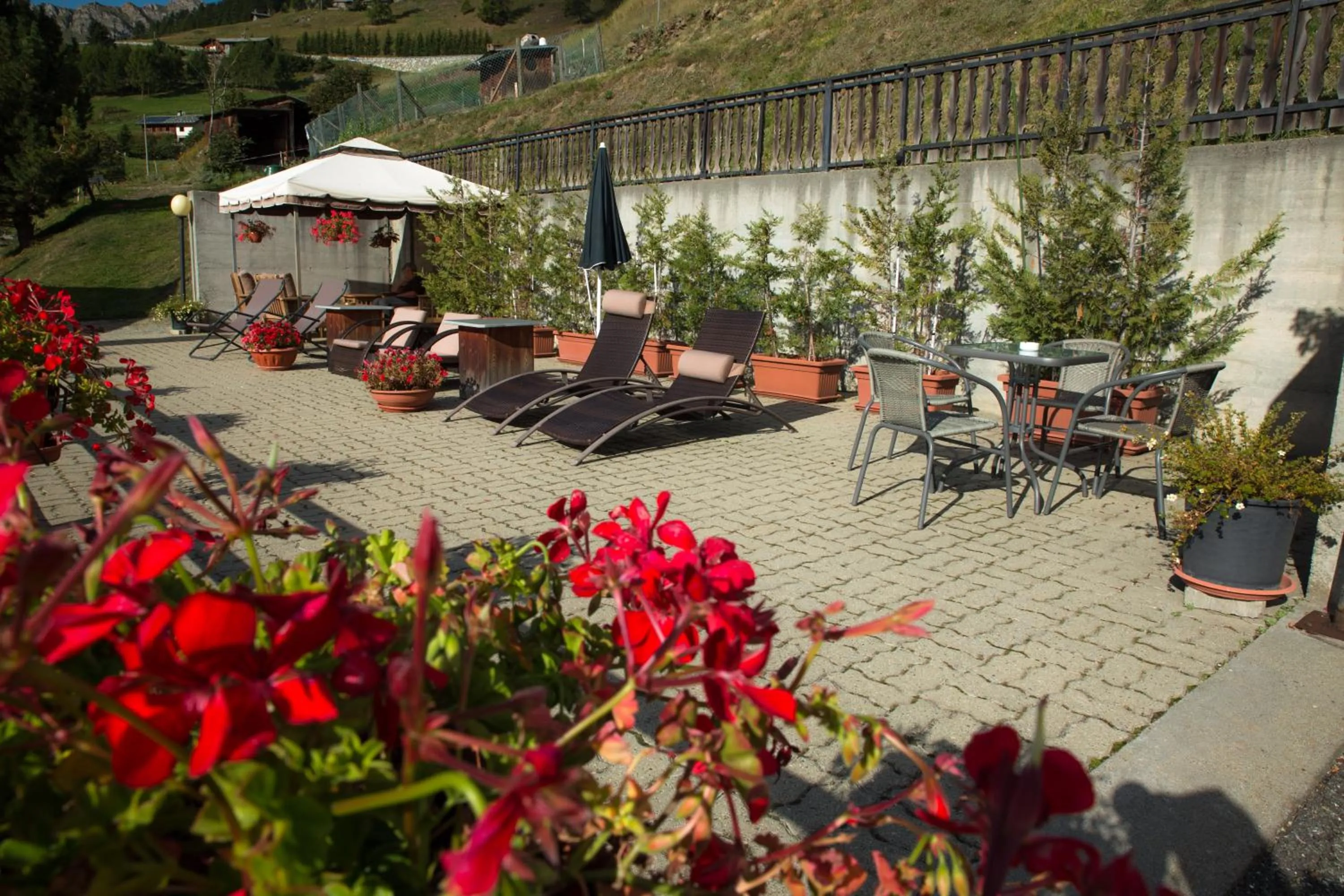 Balcony/Terrace in Hotel Le Clocher