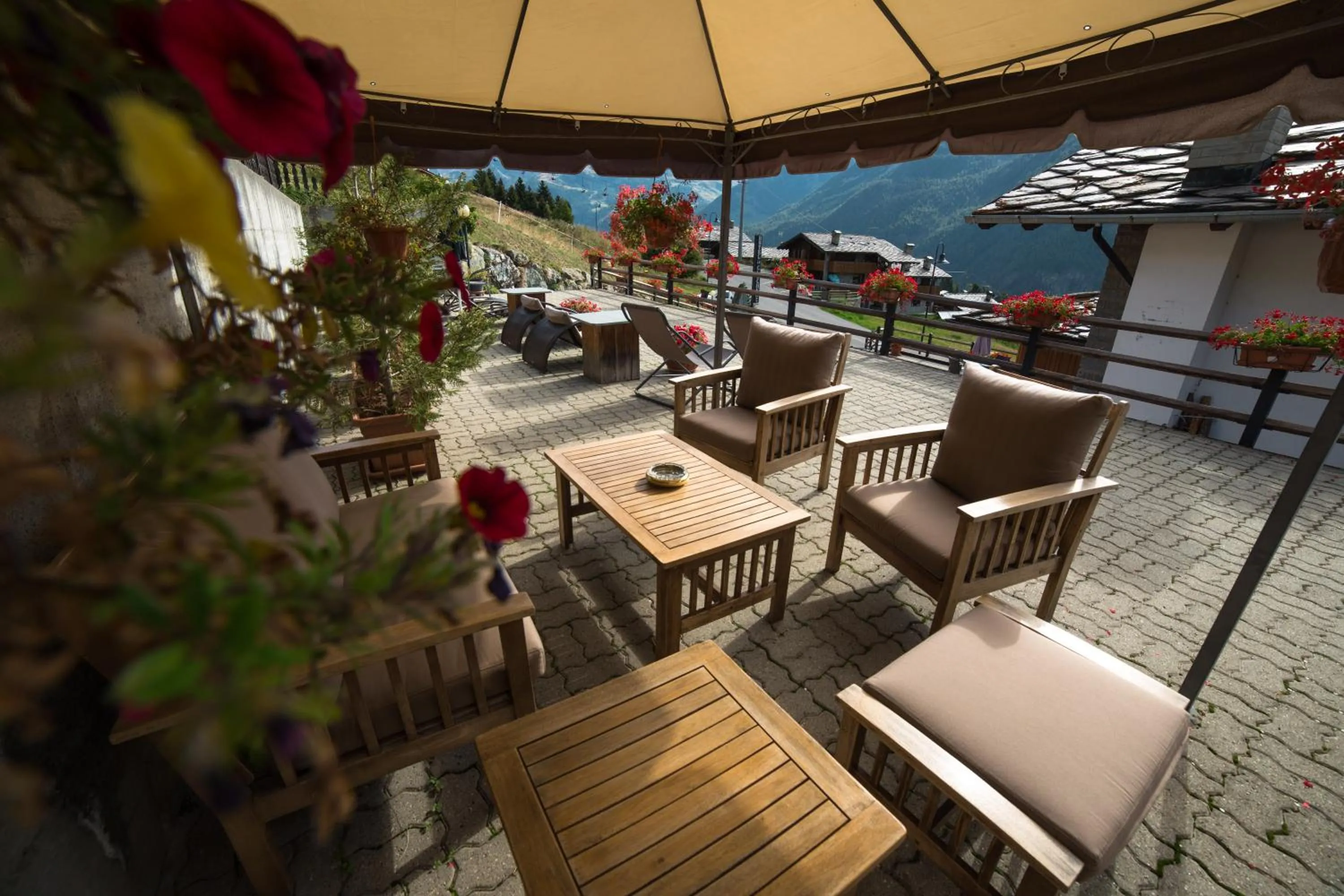 Balcony/Terrace in Hotel Le Clocher