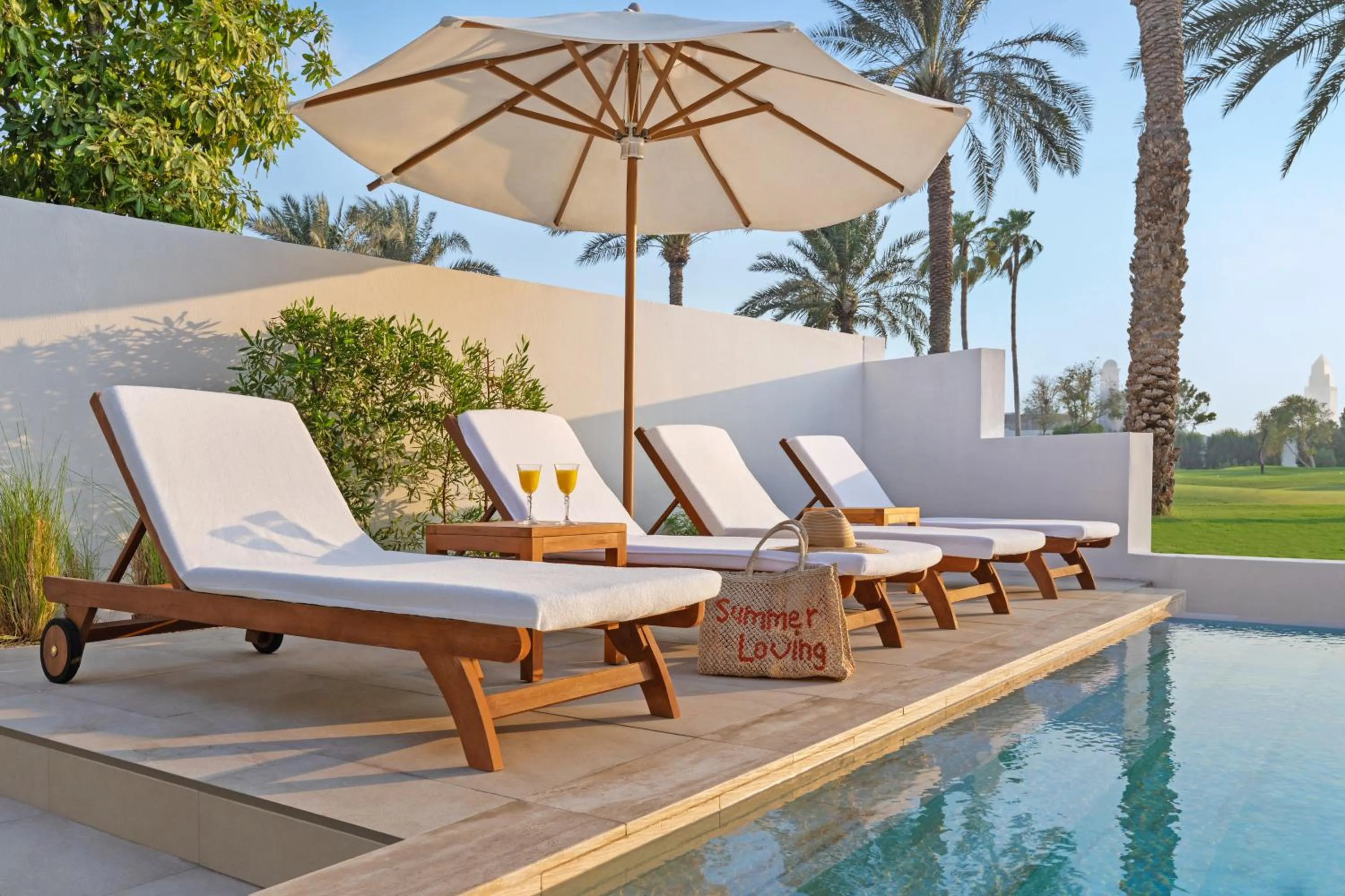 Pool view in Elara & Golf Villas - curated by Park Hyatt Dubai