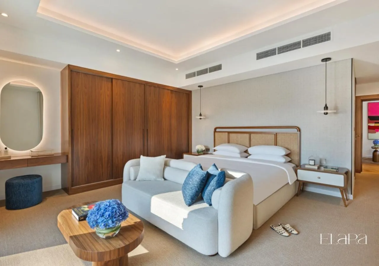 Seating area, Bed in Elara & Golf Villas - curated by Park Hyatt Dubai