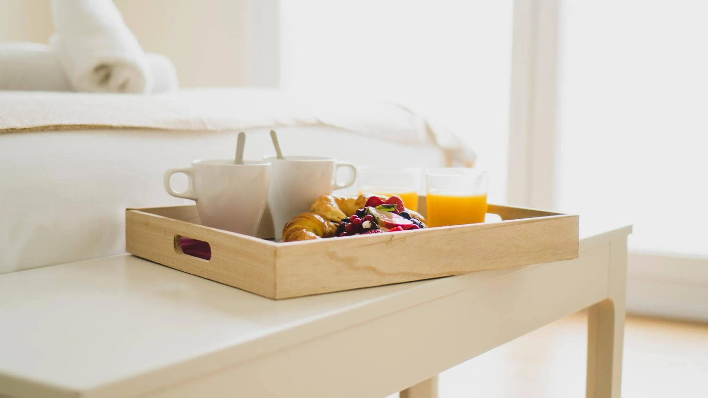 Coffee/tea facilities, Bed in HQ Rooms Apartments San Vicente