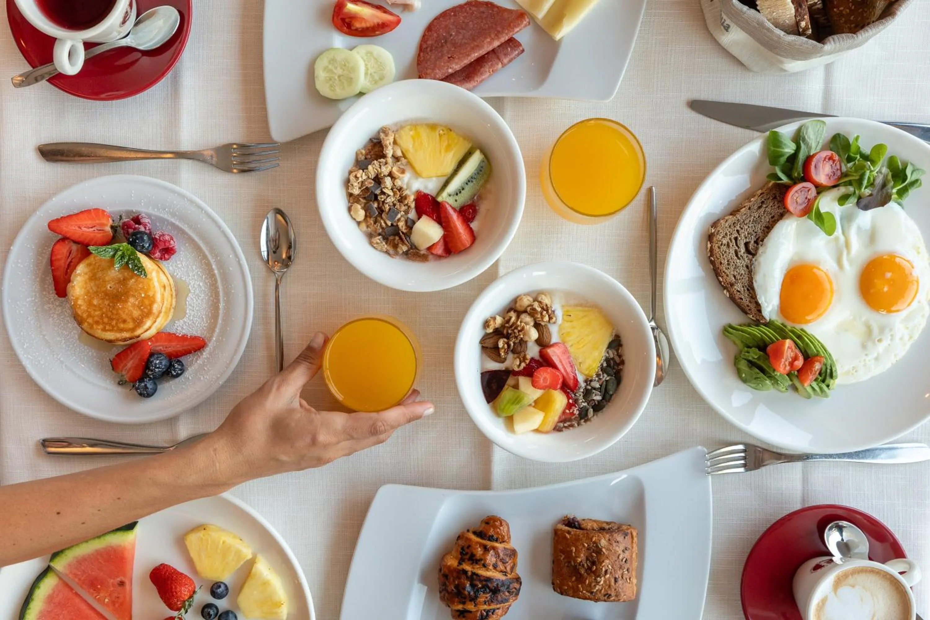 Continental breakfast in Hotel Italia