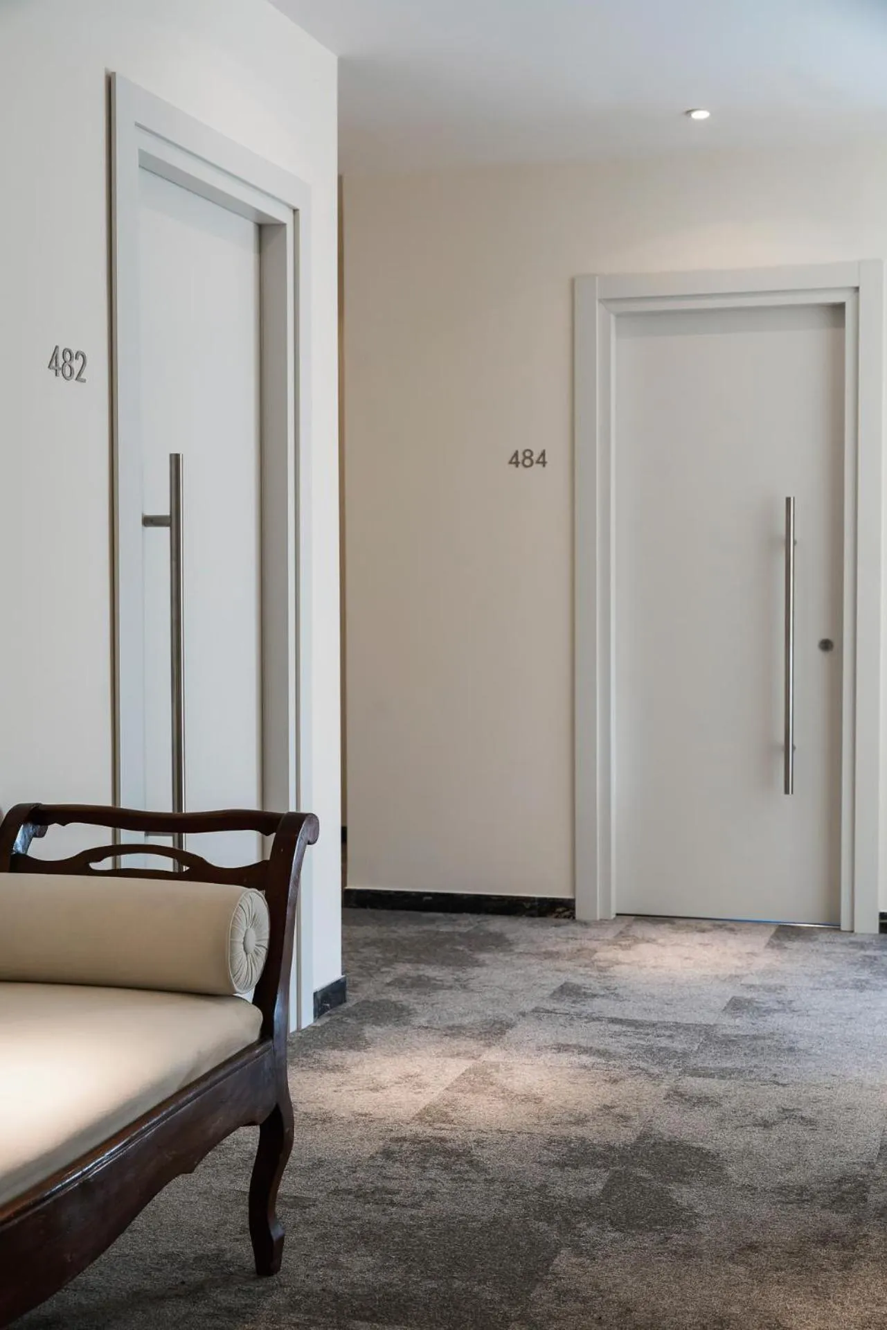 Decorative detail, Bed in Europa Grand Hotel