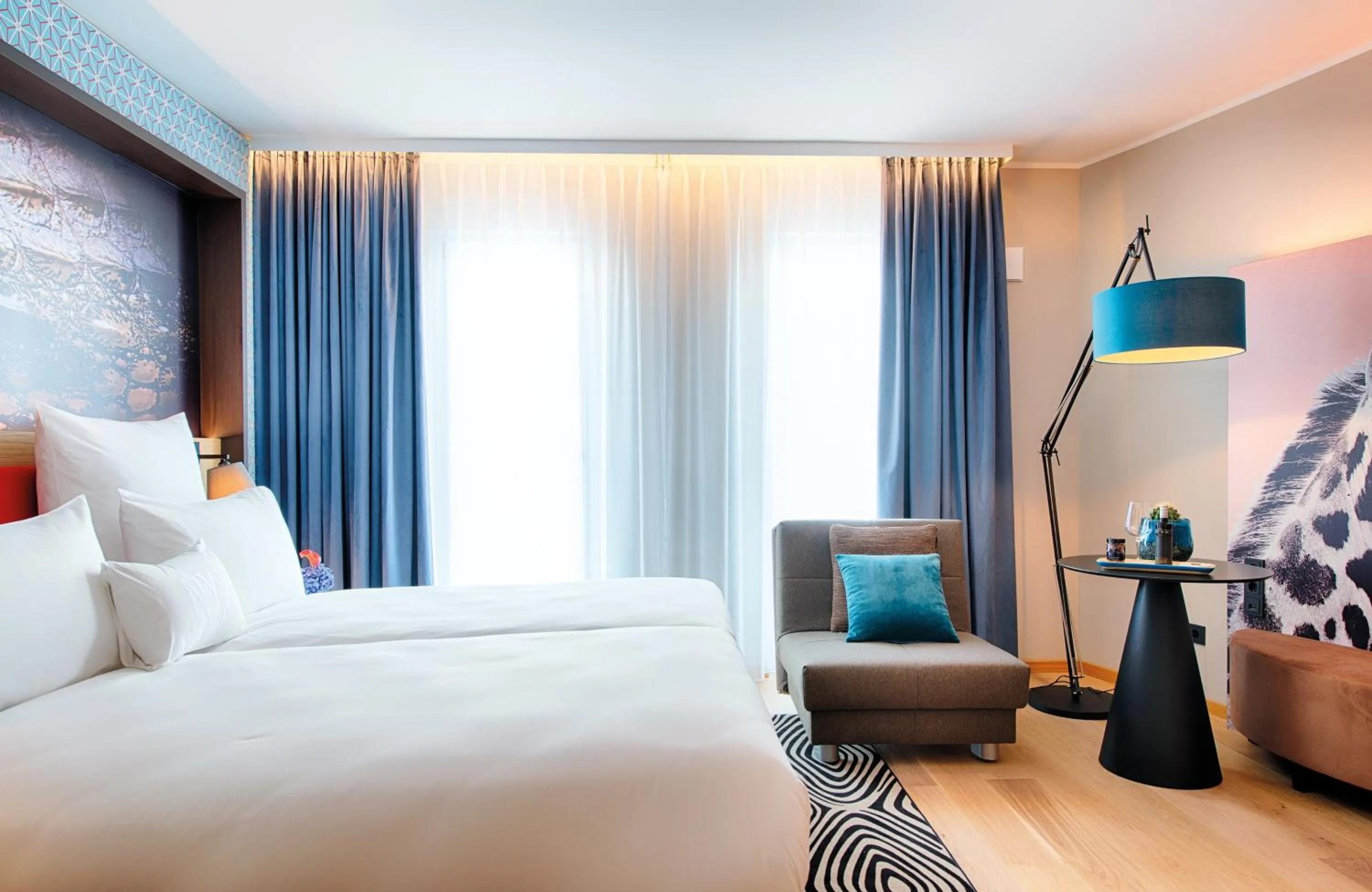 Photo of the whole room, Bed in NYX Hotel Munich by Leonardo Hotels