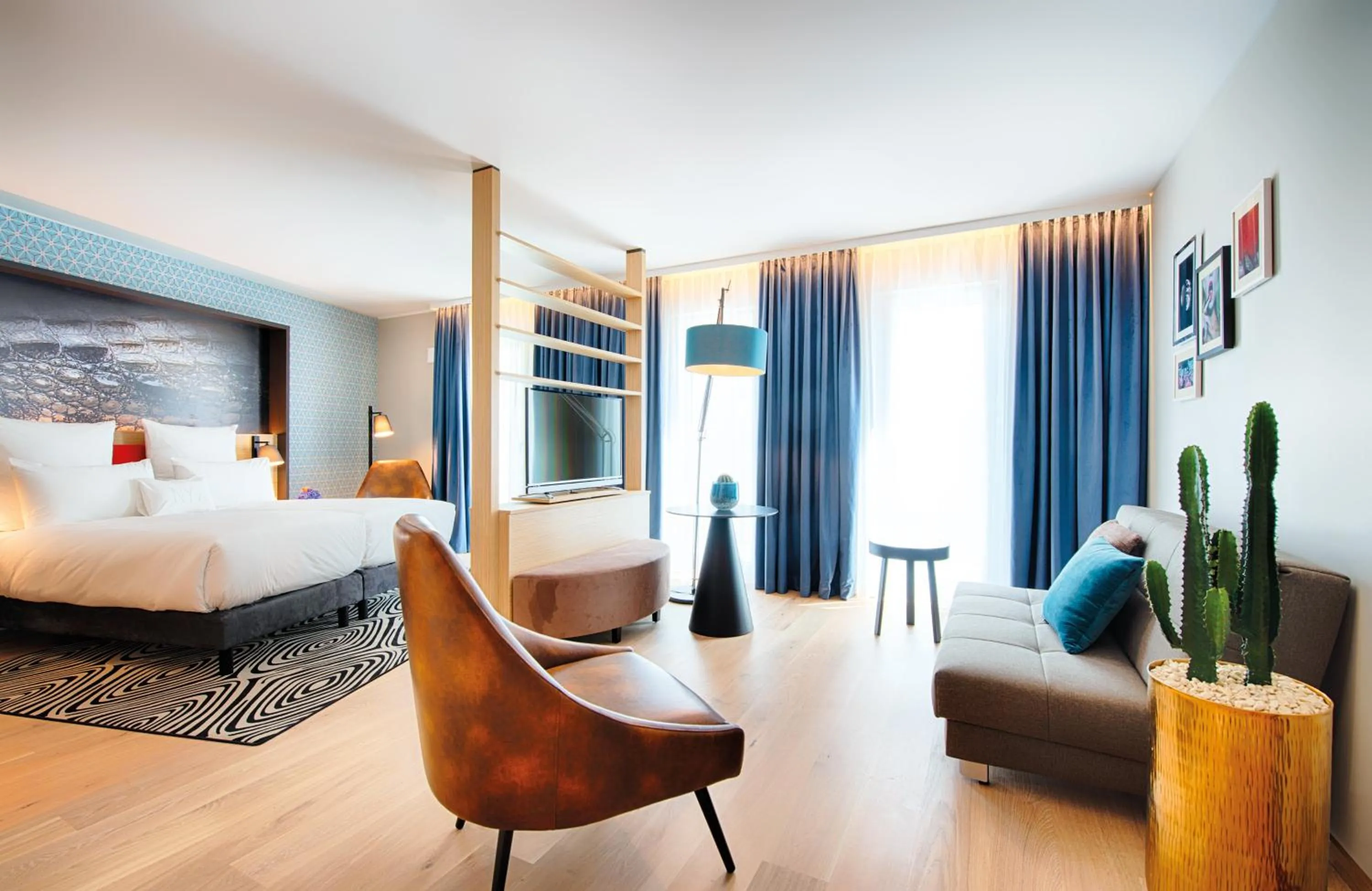 Photo of the whole room, Bed in NYX Hotel Munich by Leonardo Hotels
