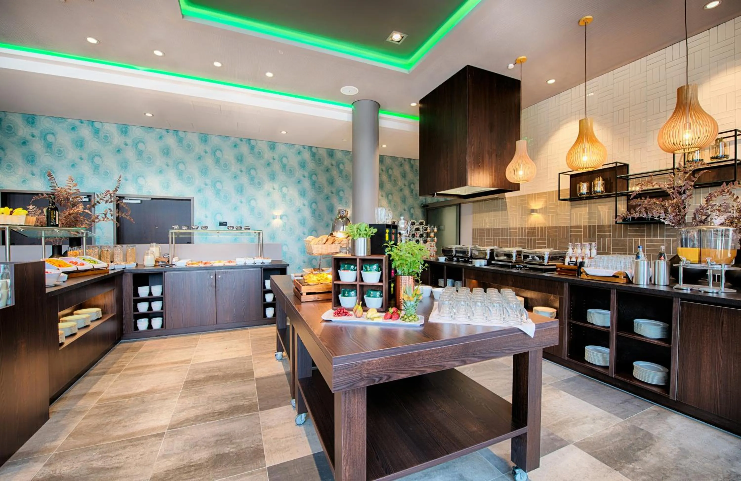 Buffet breakfast in Leonardo Royal Hotel Ulm