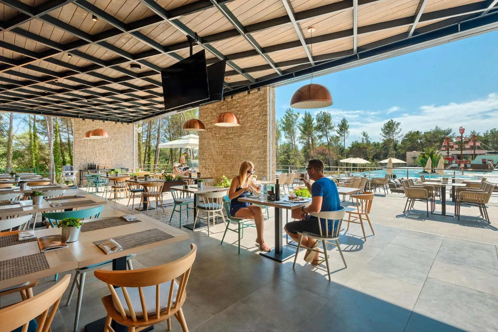 Restaurant/places to eat in Mobile Homes Camping Santa Marina, Lanterna