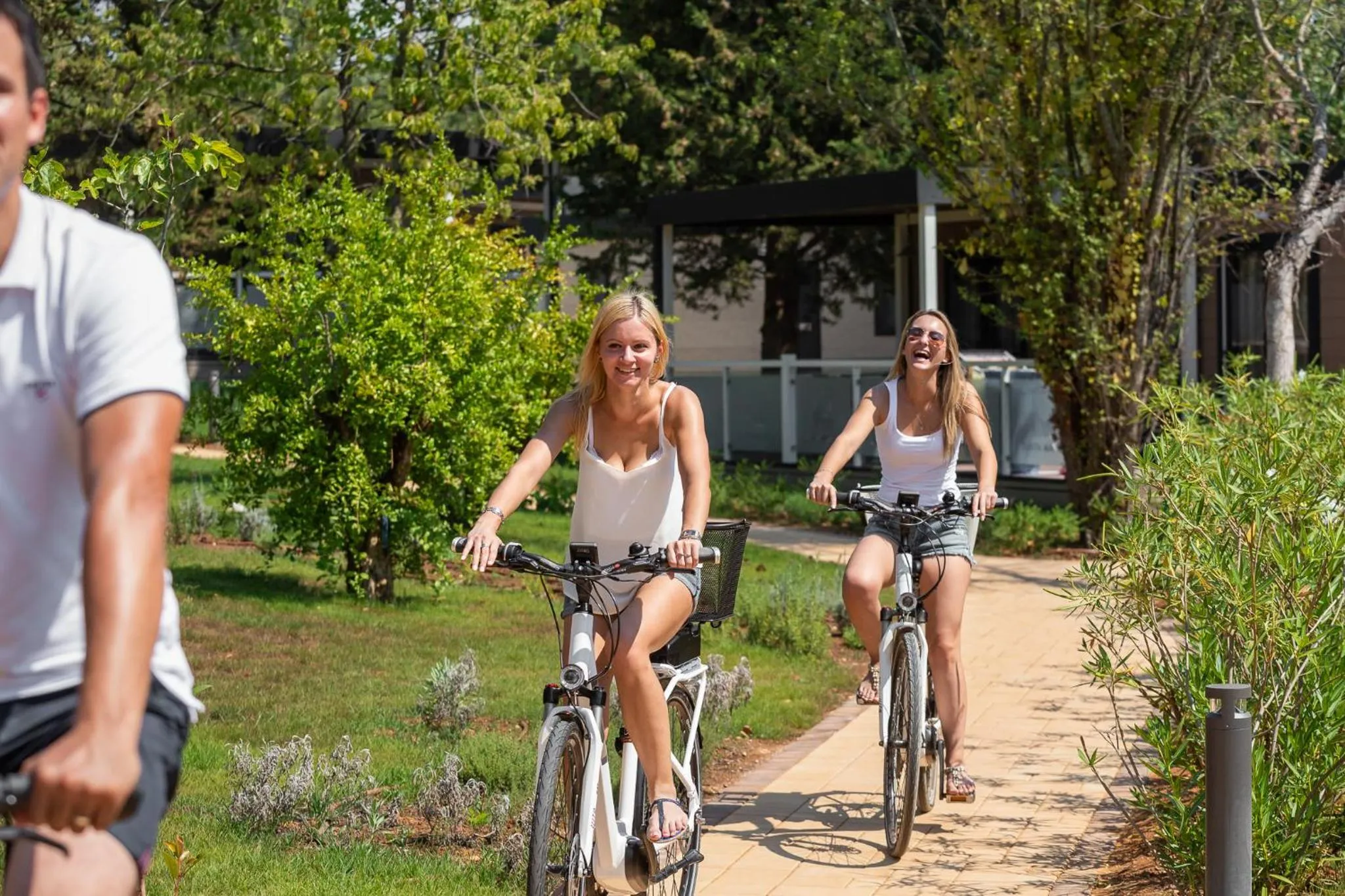 Cycling in Mobile Homes Camping Santa Marina, Lanterna