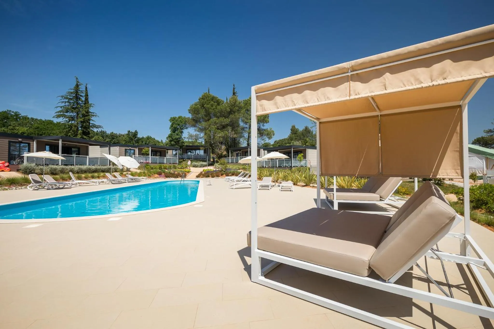 Day in Mobile Homes Camping Santa Marina, Lanterna