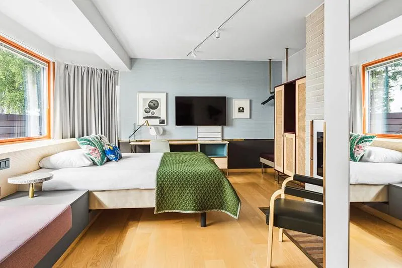 Bed in Hotel Hanasaari