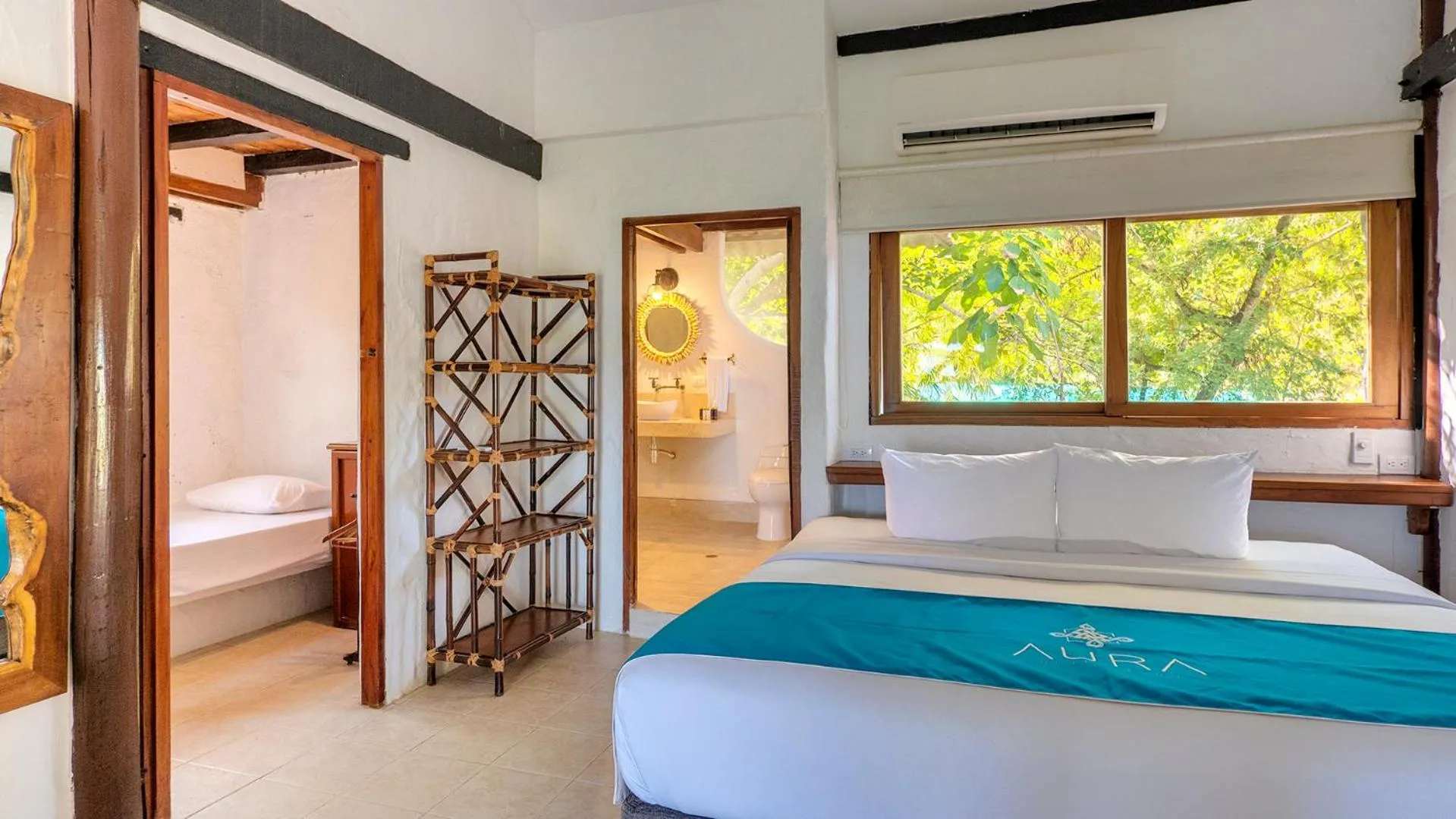 Bed in Aura Hotel Barú