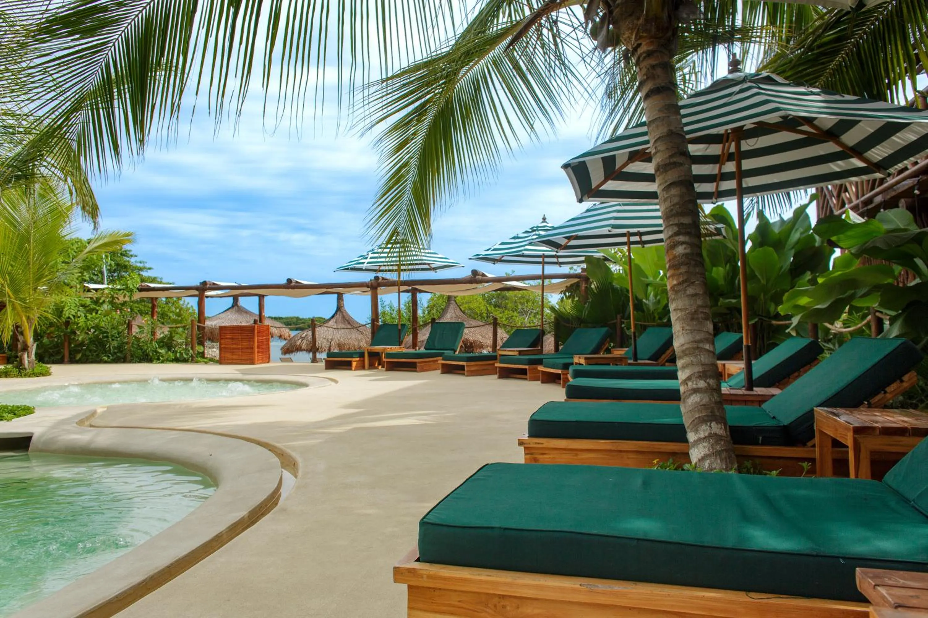 Pool view in Aura Hotel Barú